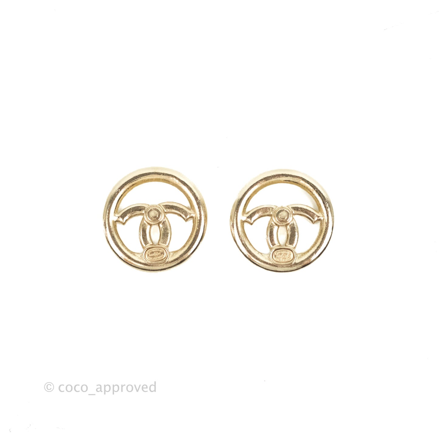 Chanel CC Crystal Pearl Earrings 22C