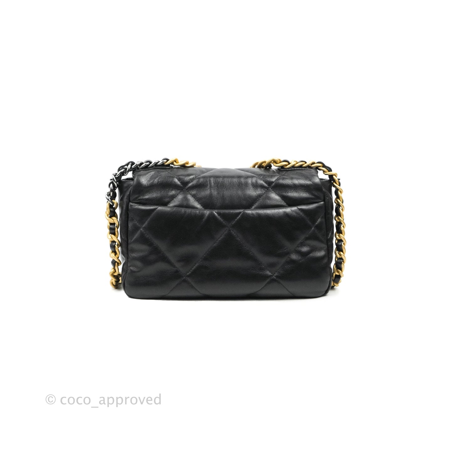 Chanel 19 Small Black Goatskin Mixed Hardware 20S