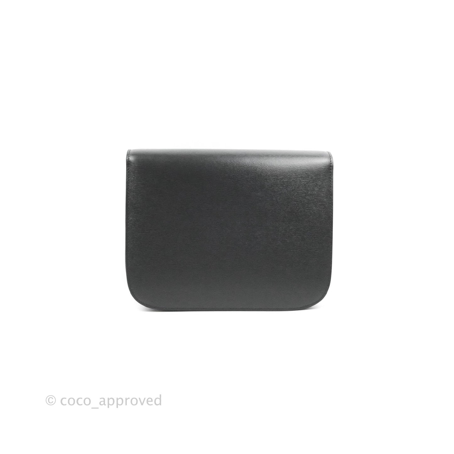 Celine Medium Classic Box Flap Dark Grey Liege Calfskin