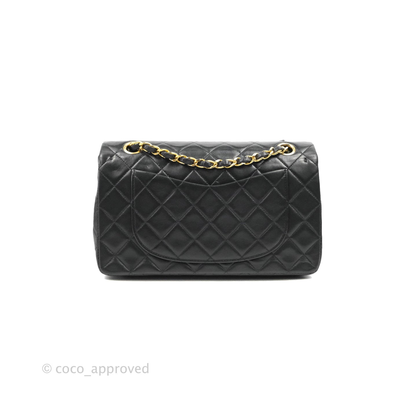 Chanel Classic Vintage Small S/M Flap Black Lambskin 24K Gold Hardware