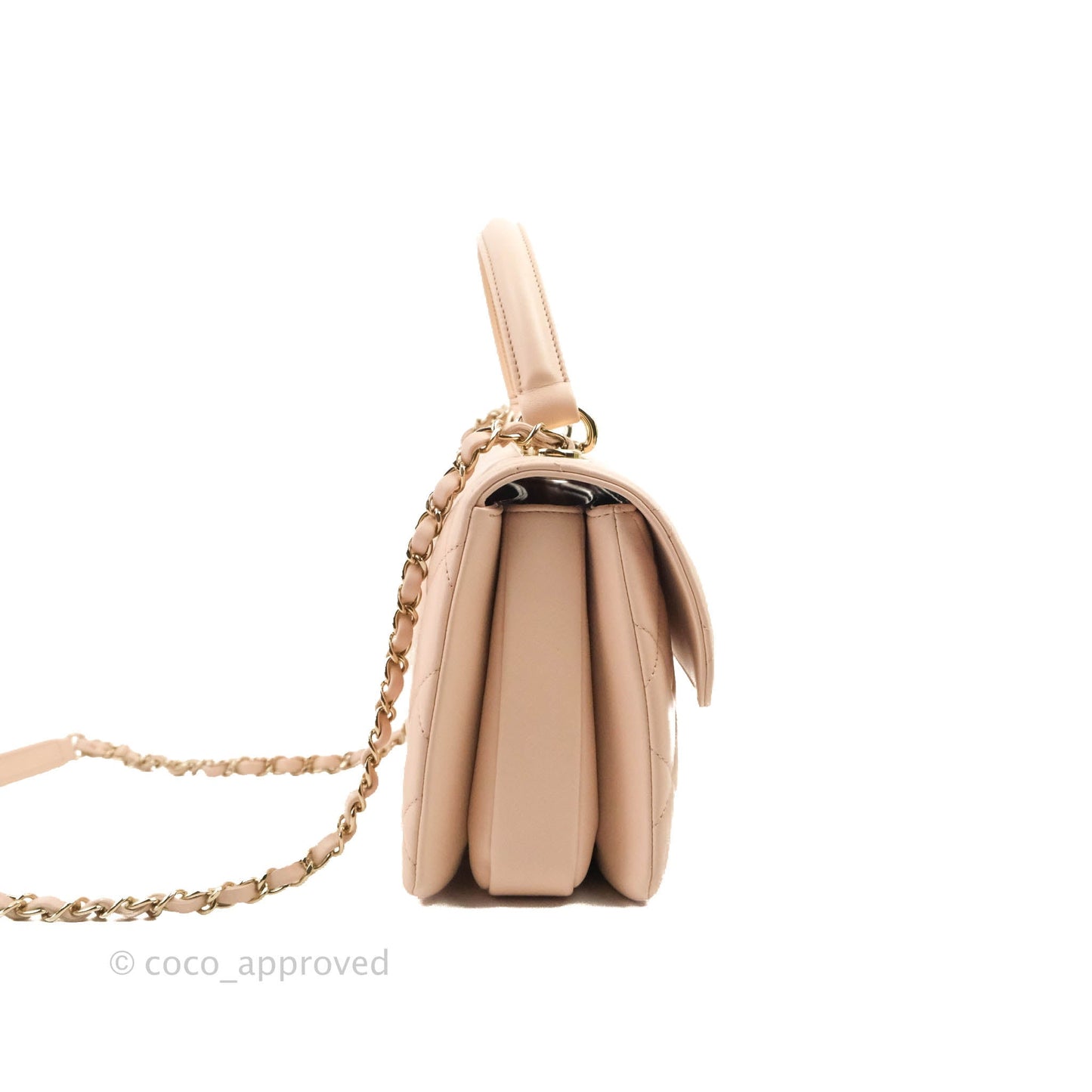 Chanel Small Trendy CC Light Pink Lambskin Gold Hardware