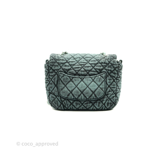 Chanel Denimpression Quilted Small Flap Green Black