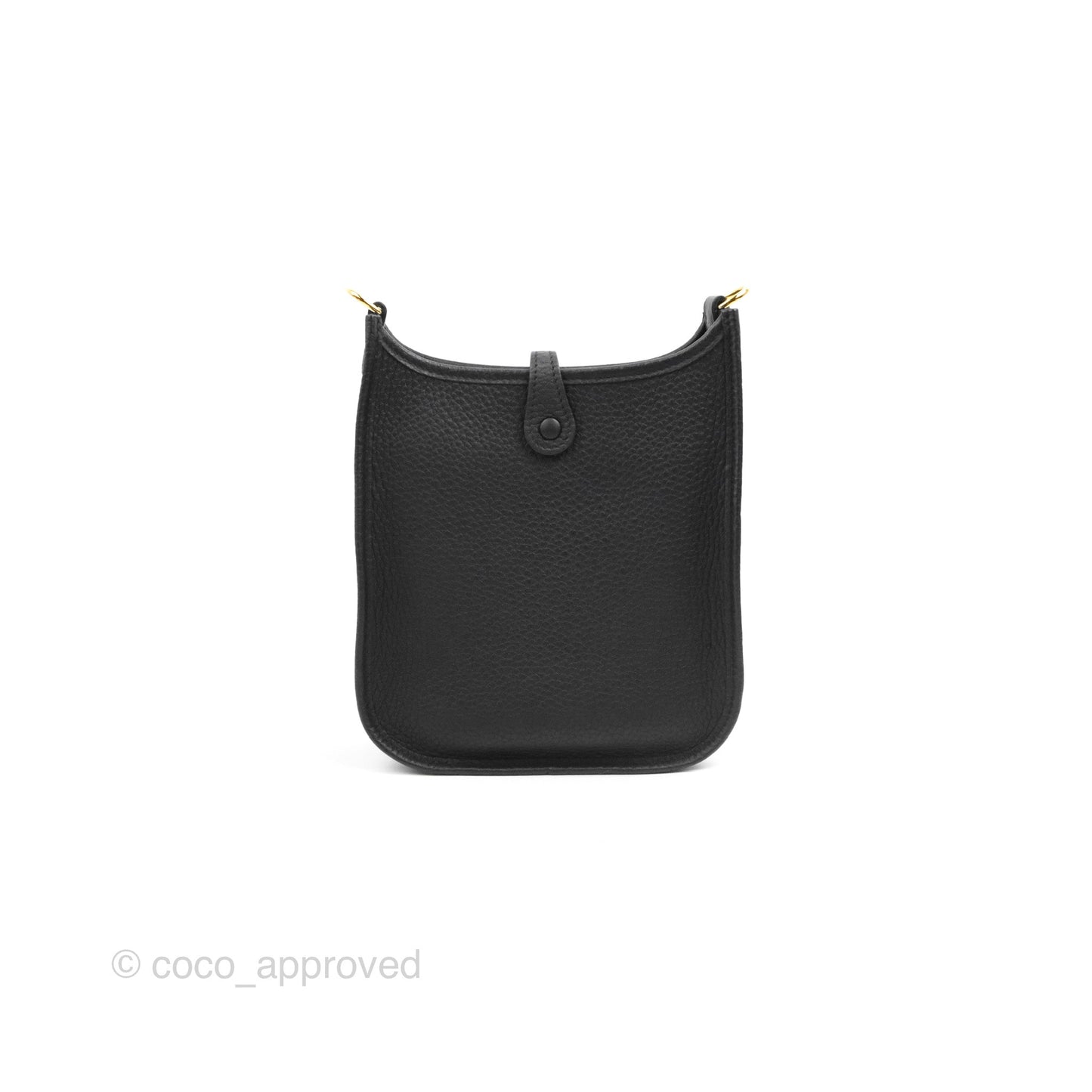 Hermès Mini Evelyne 16 Black Clemence Gold Hardware