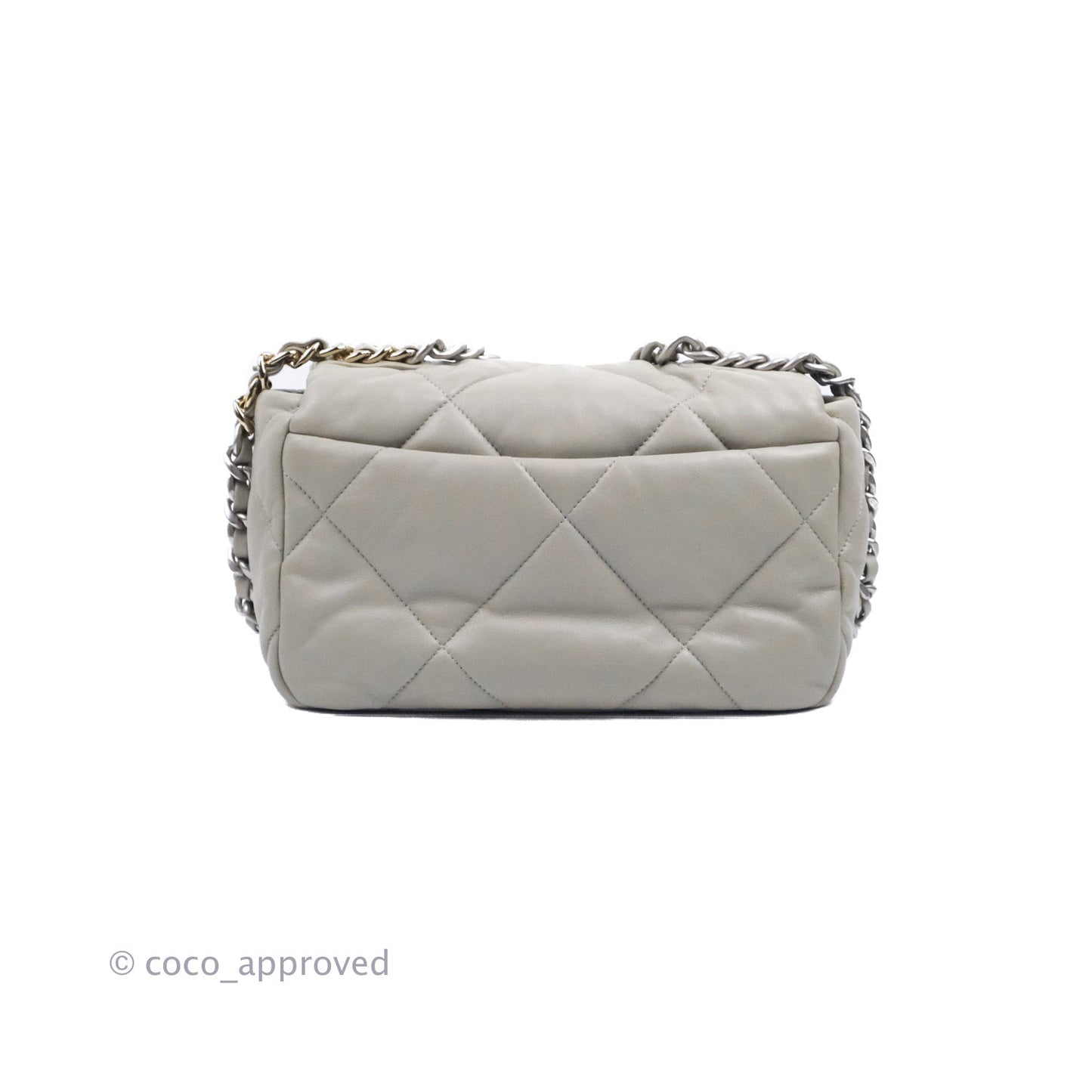 Chanel 19 Small Grey Mixed Hardware 22C