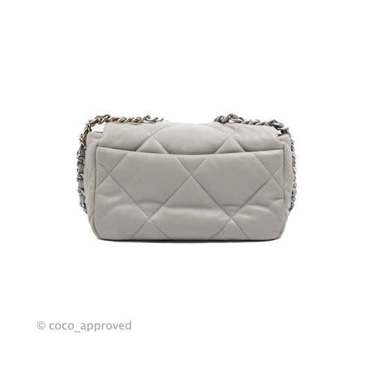 Chanel 19 Small Grey Mixed Hardware 22C