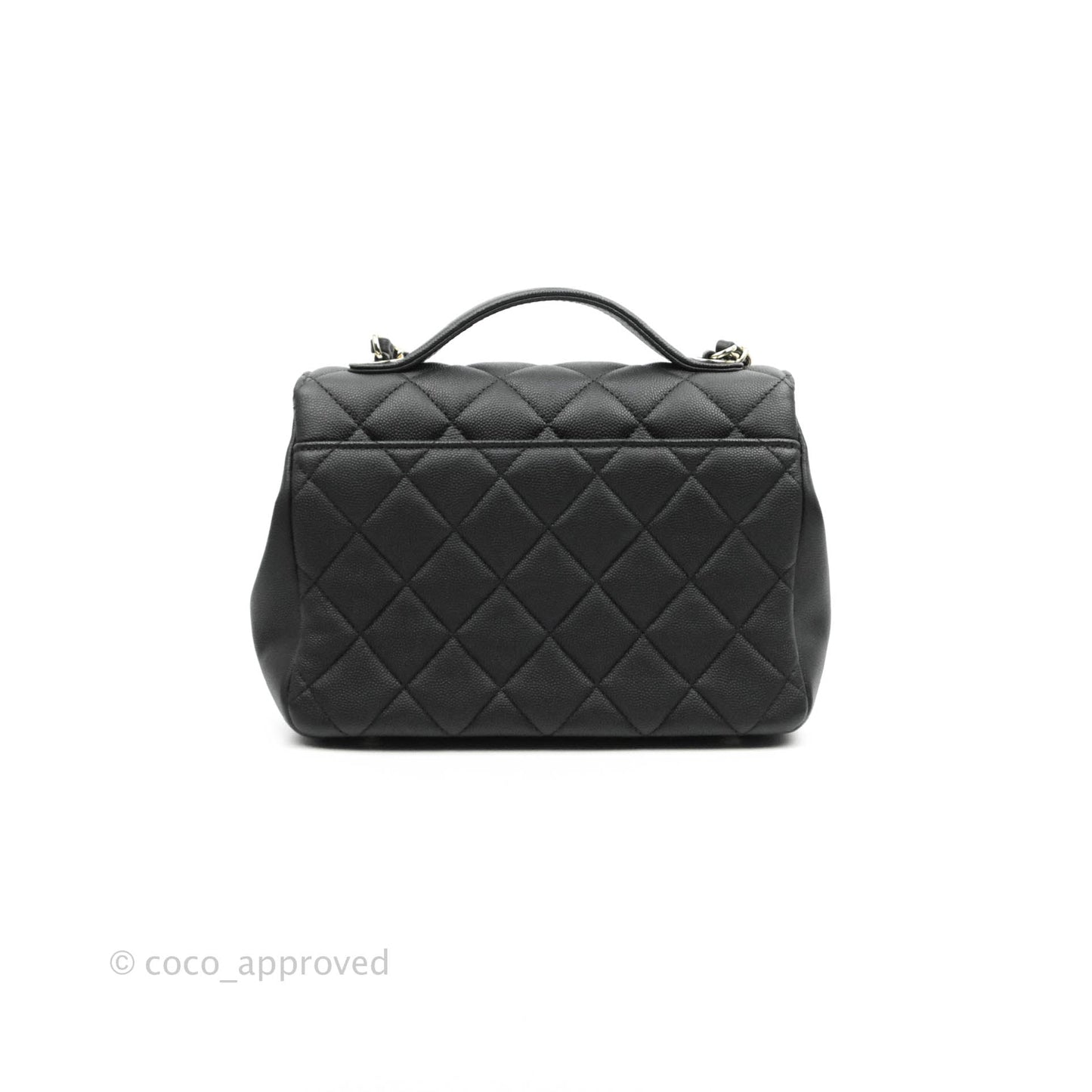 Chanel Quilted Medium Business Affinity Flap Black Caviar Gold Hardware