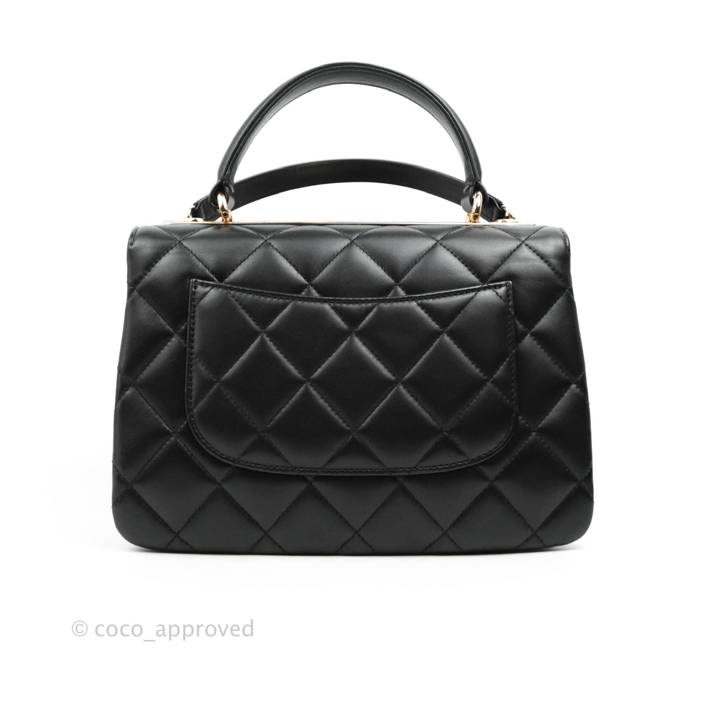 Chanel Trendy CC Small Black Lambskin Rose Gold Hardware