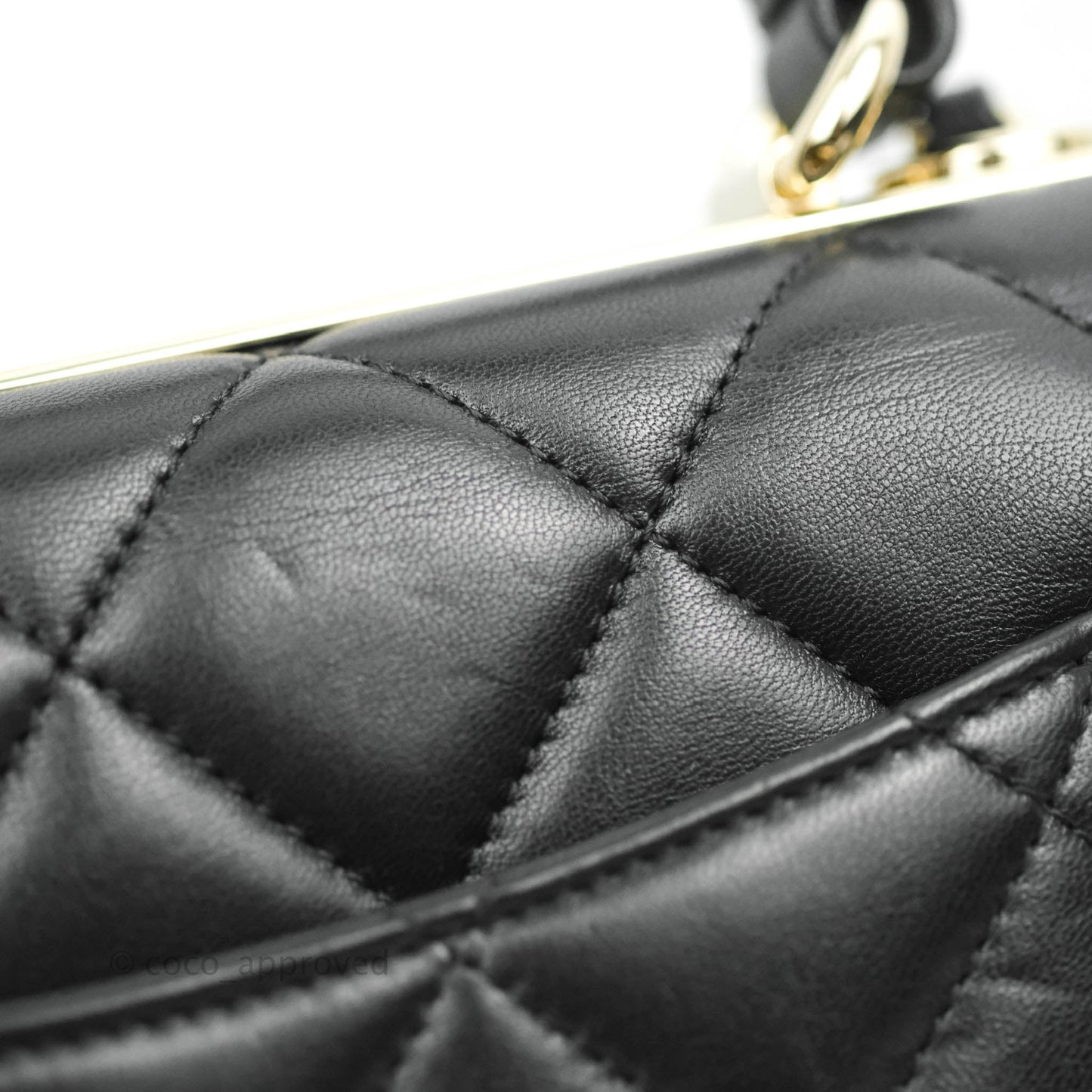 Chanel Trendy CC Small Black Lambskin Gold Hardware