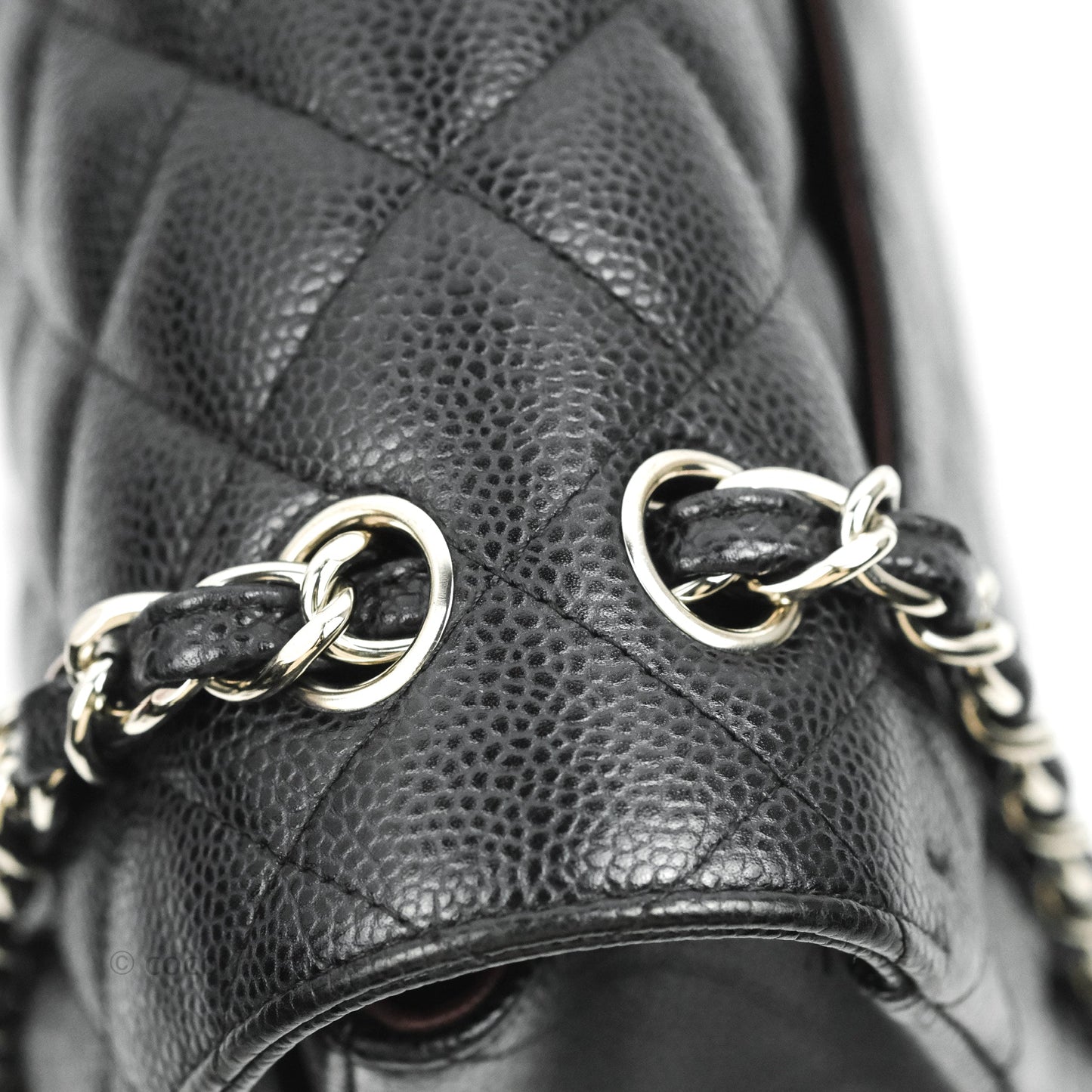 Chanel Jumbo Double Flap Black Caviar Silver Hardware⁣⁣