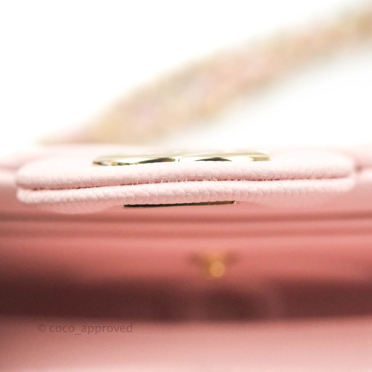Chanel Classic Small S/M Flap Pink Caviar Gold Hardware 22S