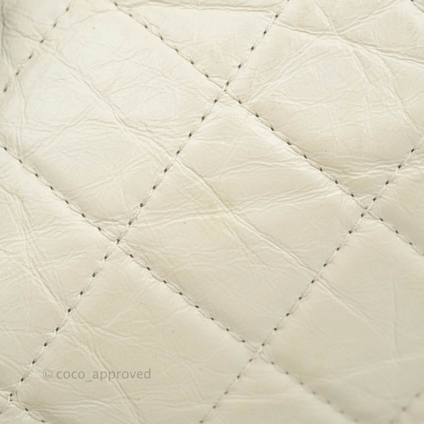 Chanel Small Gabrielle Backpack White Black Aged Calfskin