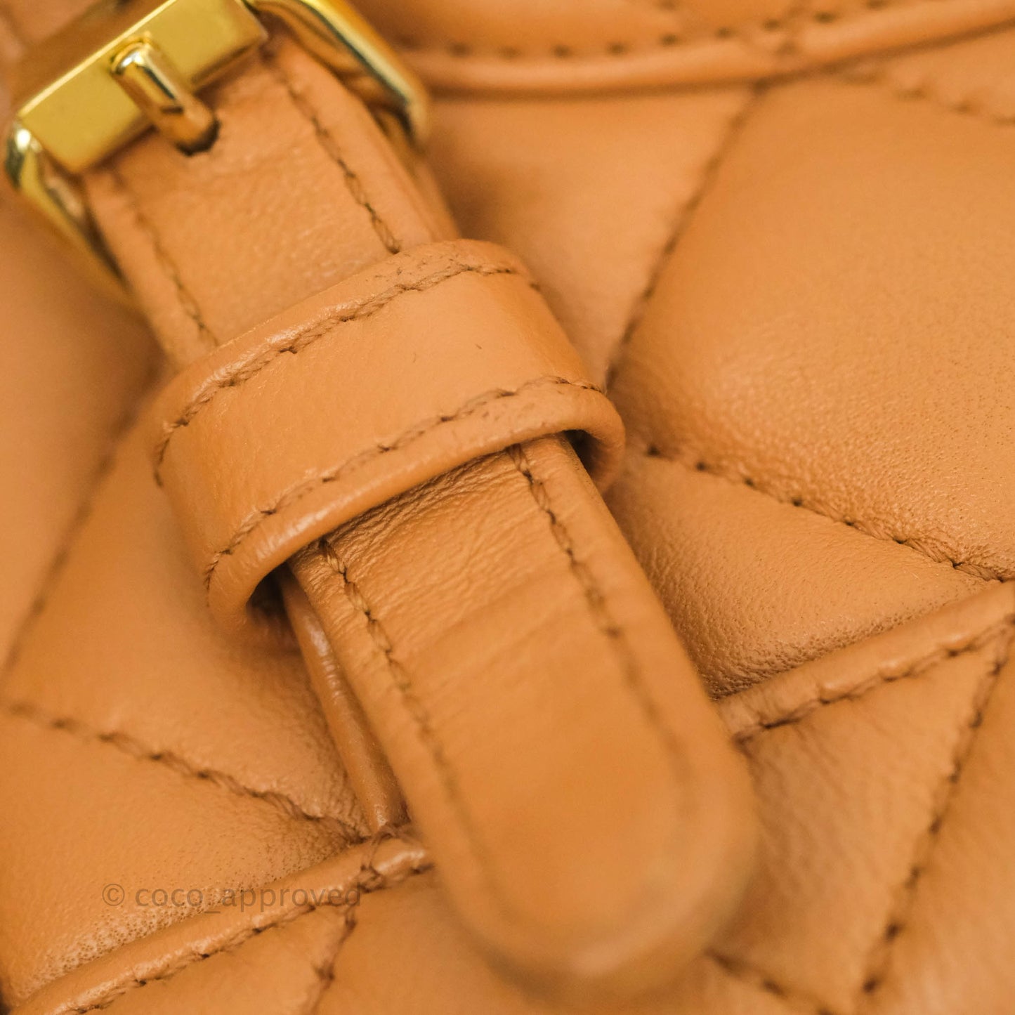 Chanel Quilted Small Urban Spirit Backpack Caramel Dark Beige Calfskin Gold Hardware