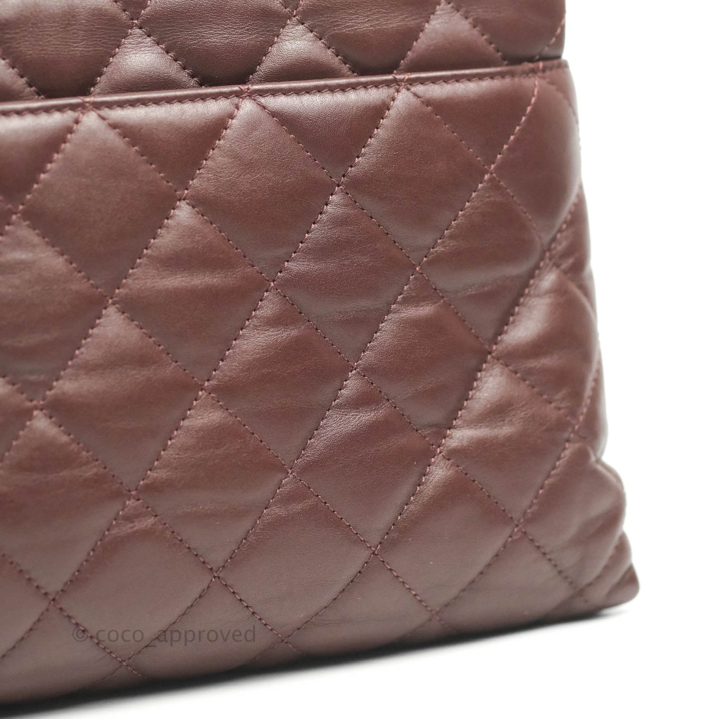 Chanel Quilted Jumbo Soft Elegance Flap Bordeaux Calfskin Aged Gold Hardware