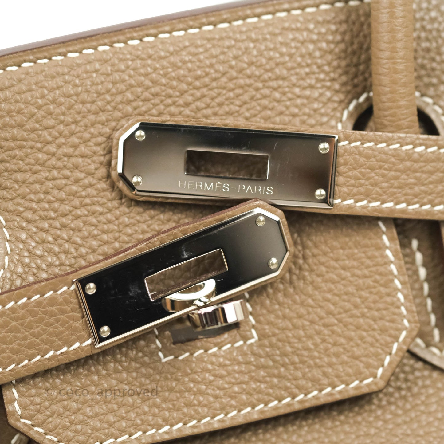 Hermès Birkin 30 Etoupe Togo Palladium Hardware