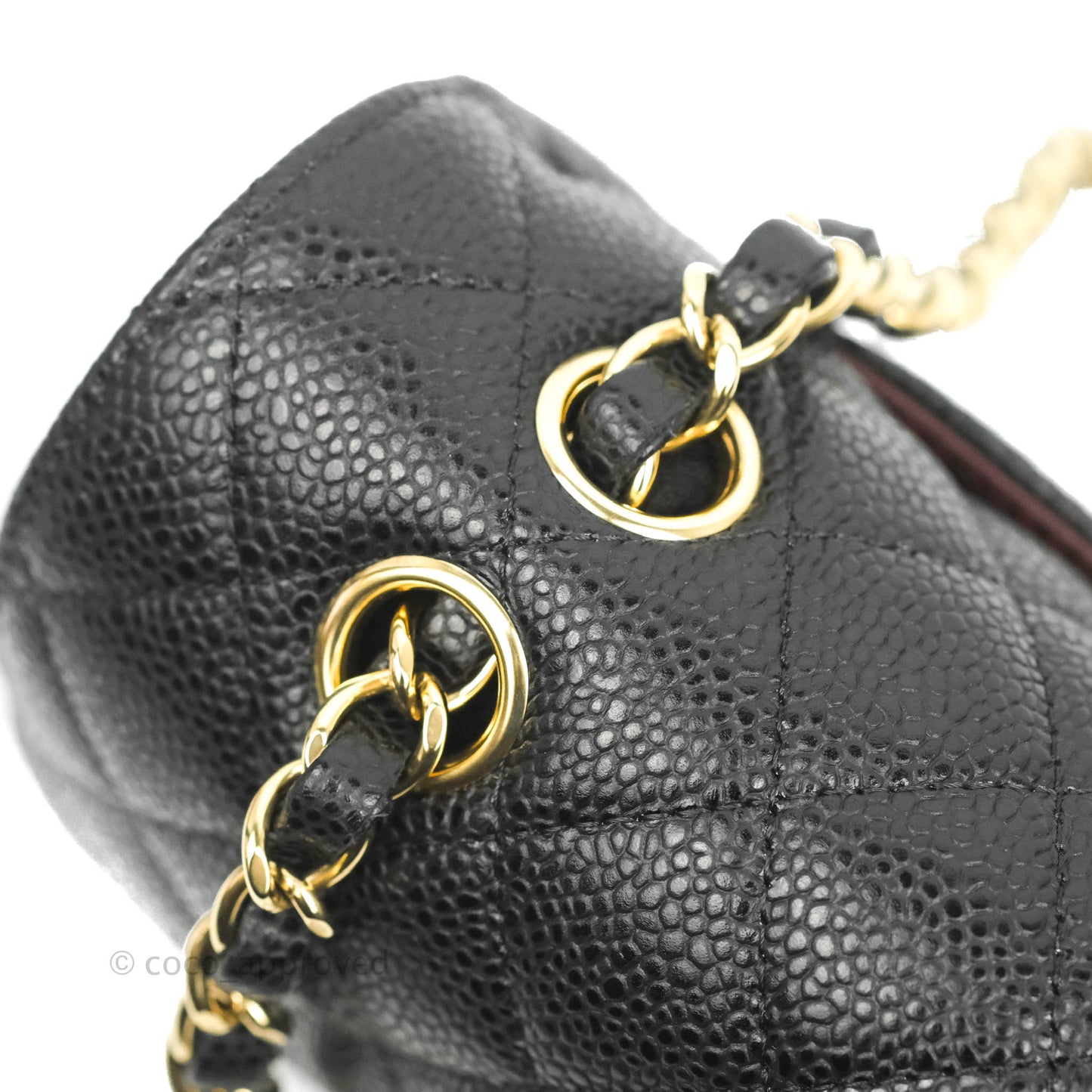 Chanel Small Classic Quilted Flap Black Caviar Gold Hardware