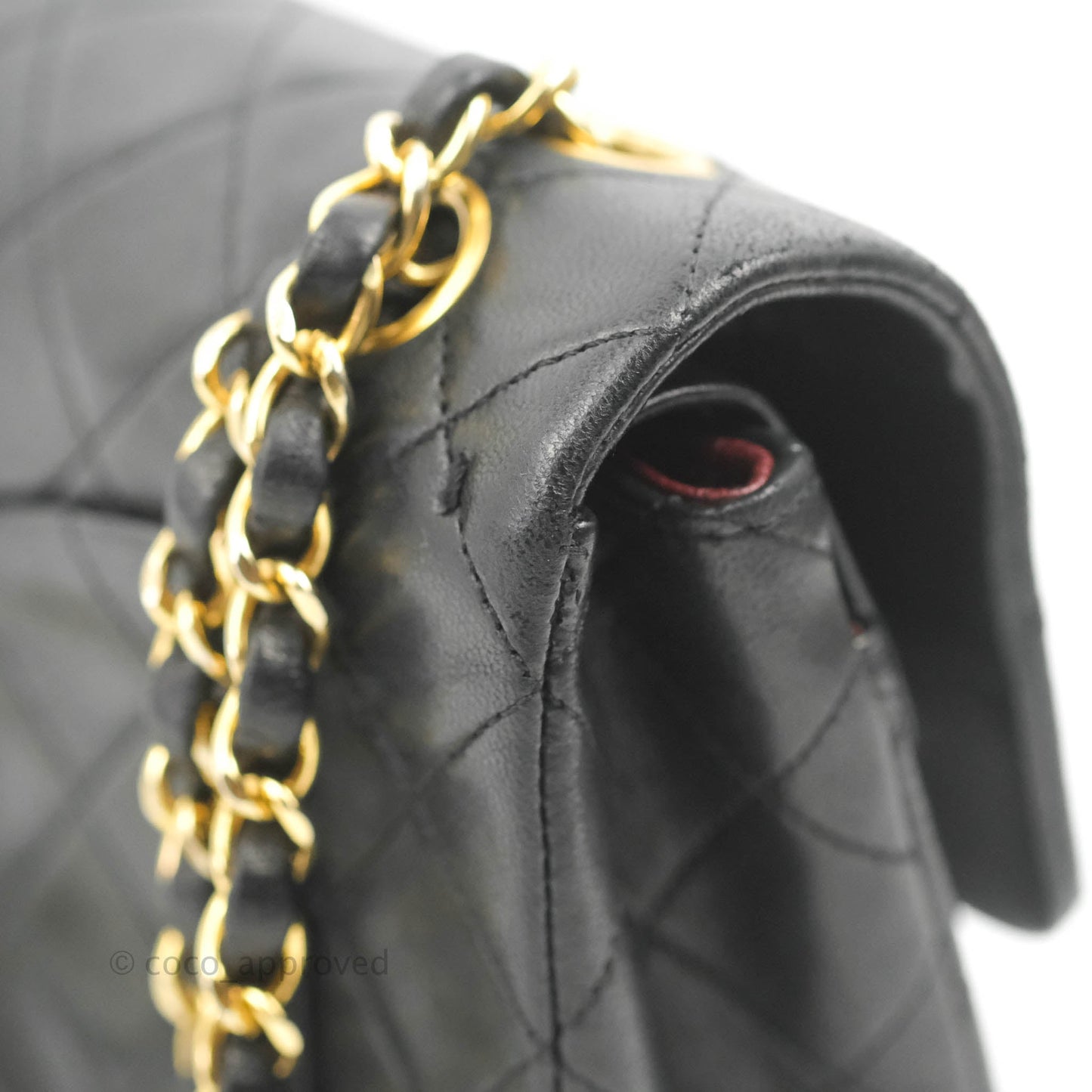 Chanel Classic Vintage Small Flap Black Lambskin 24K Gold Hardware