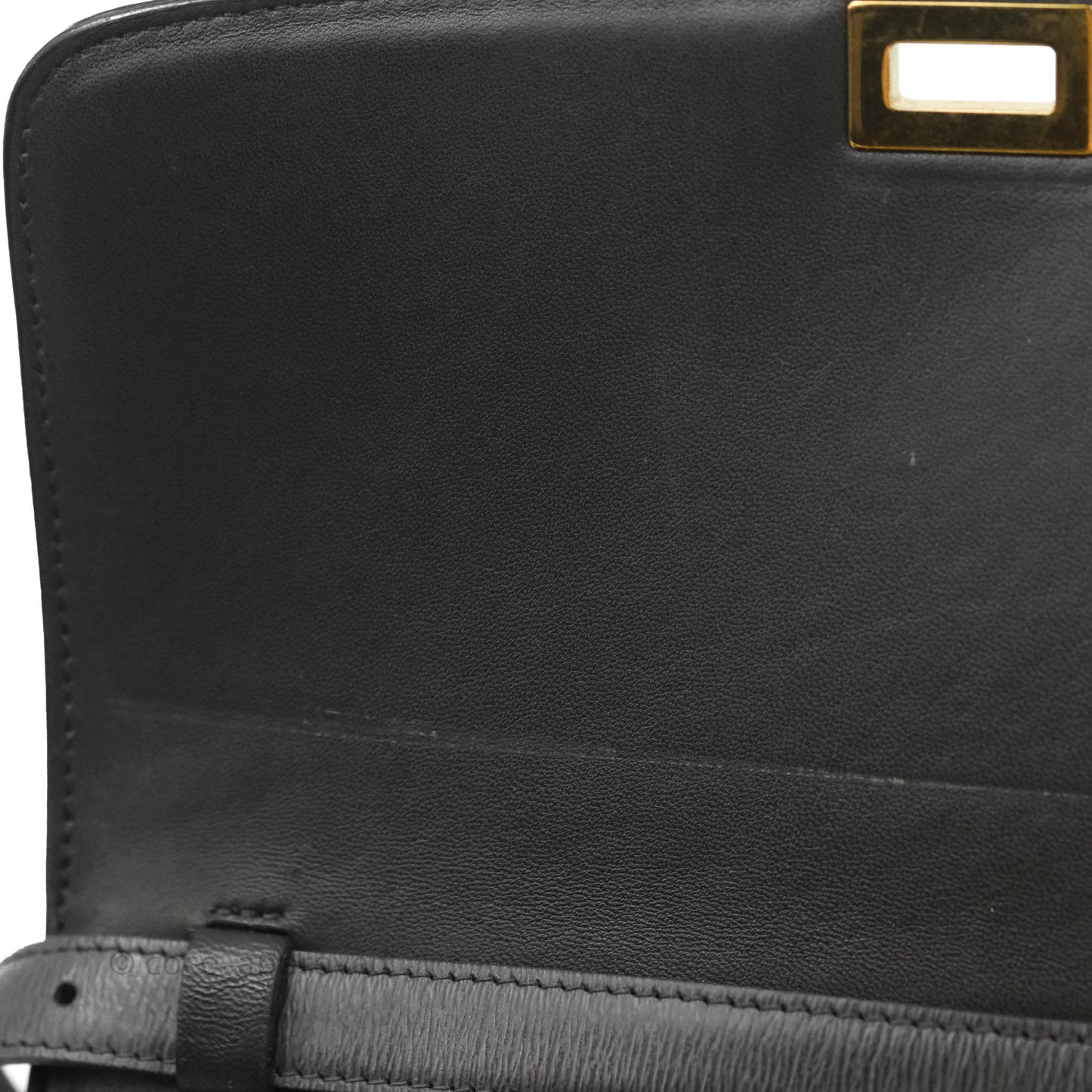 Celine Medium Classic Box Flap Grey Liege Calfskin