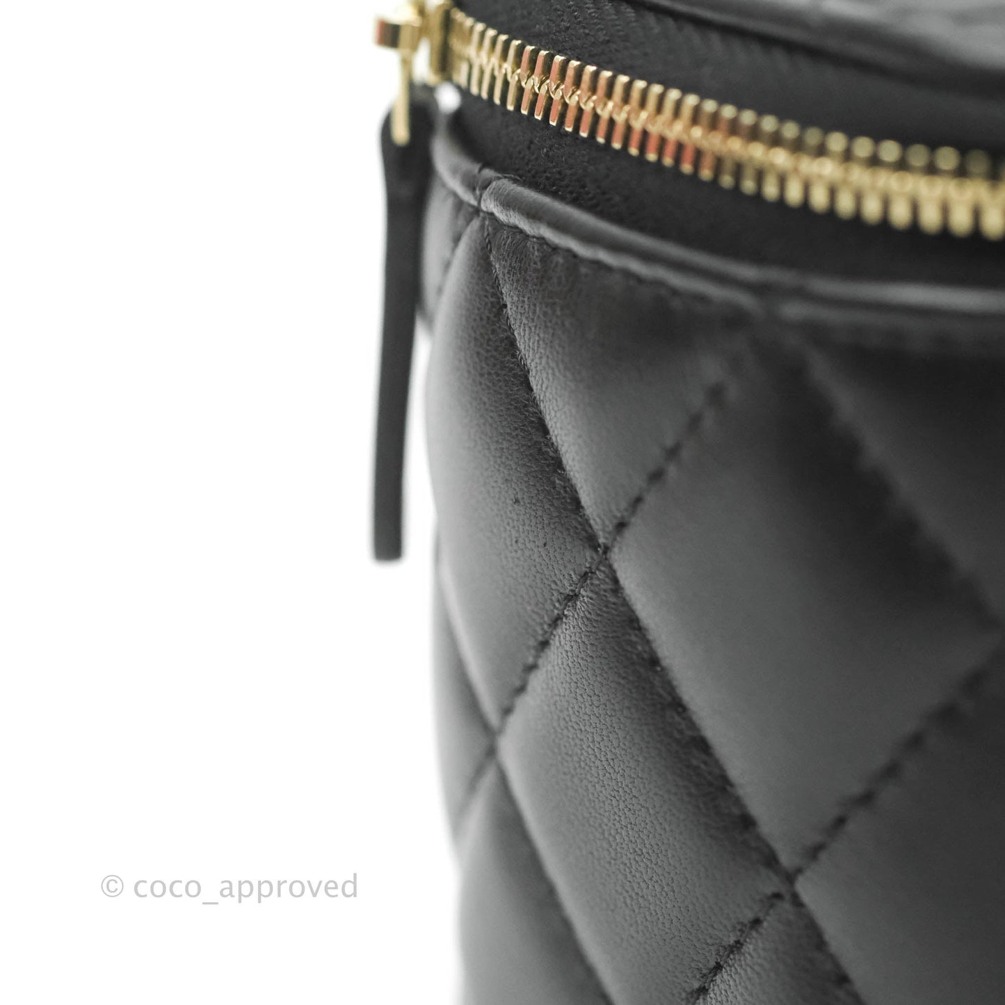 Chanel Vanity with Classic Chain Black Lambskin Gold Hardware