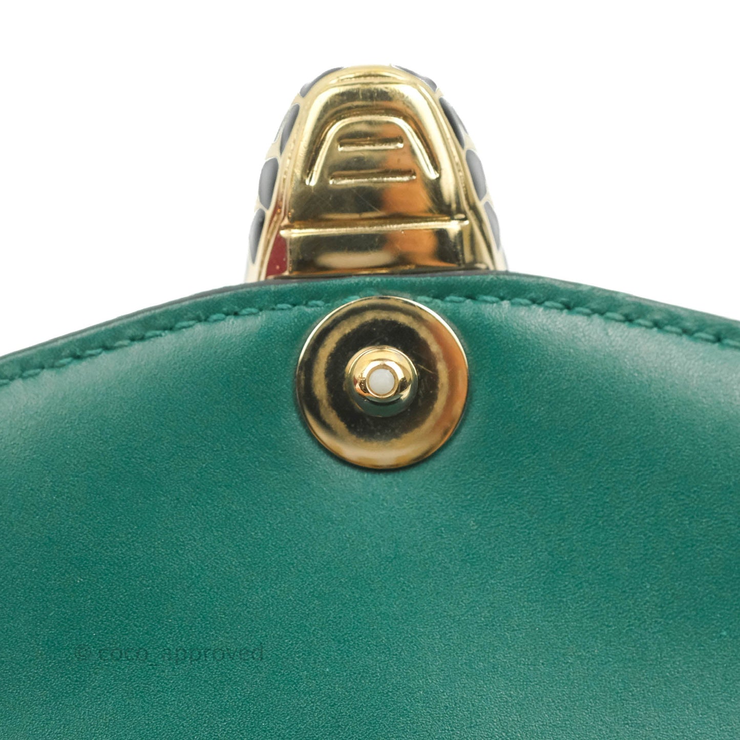 Bvlgari Serpenti Forever Small Crossbody Bag in Emerald Green Gold Hardware