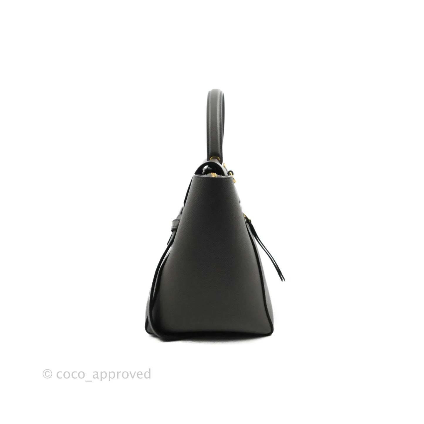 Celine Mini Belt Bag Grey Grained Calfskin Gold Hardware