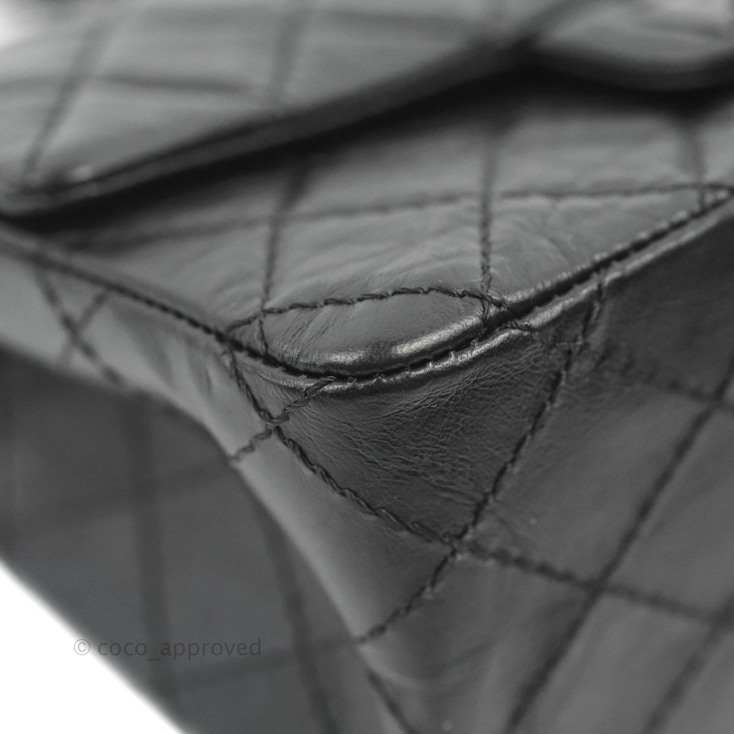 Chanel Mini Reissue 224 So Black Aged Calfskin Black Hardware