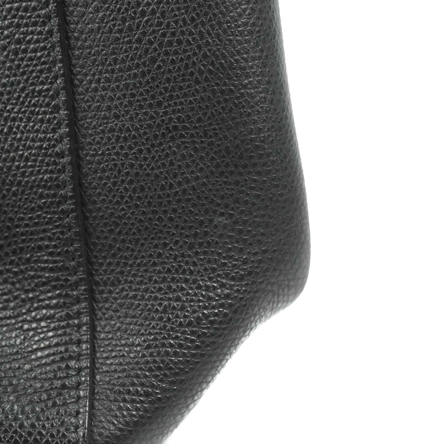 Celine Small Vertical Cabas Tote Grained Calfskin Black Silver Hardware