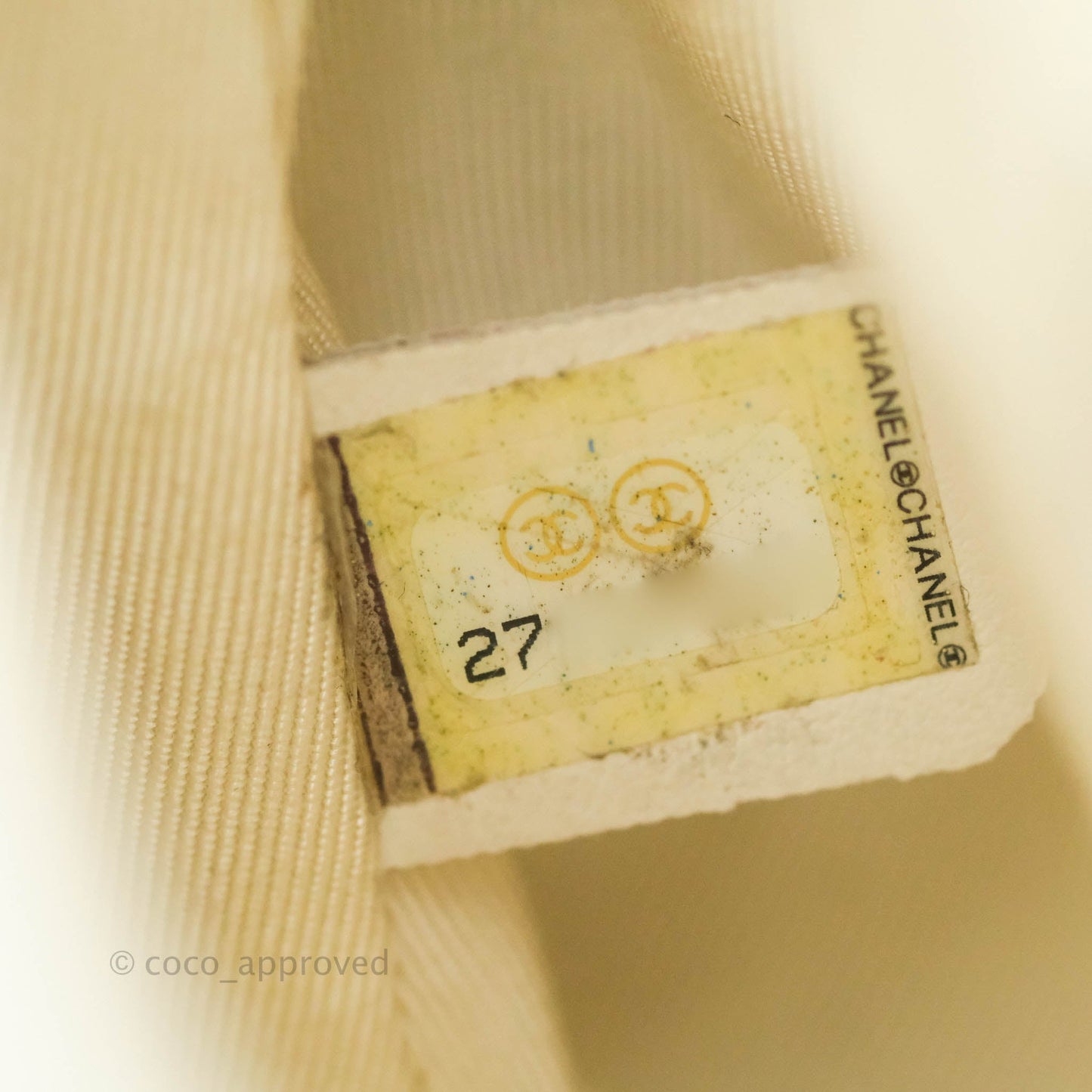 Chanel Flap Bag White Calfskin Gold Hardware 19S