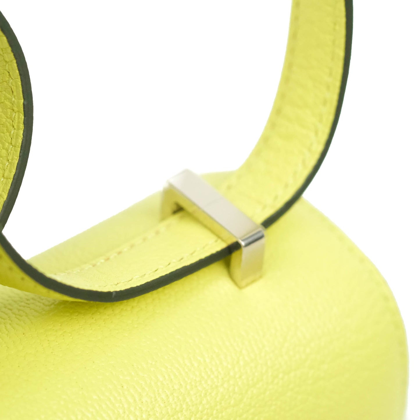 Hermès Constance Mini 18cm R9 Jaune Bourgeon Chevre Mysore Palladium Hardware