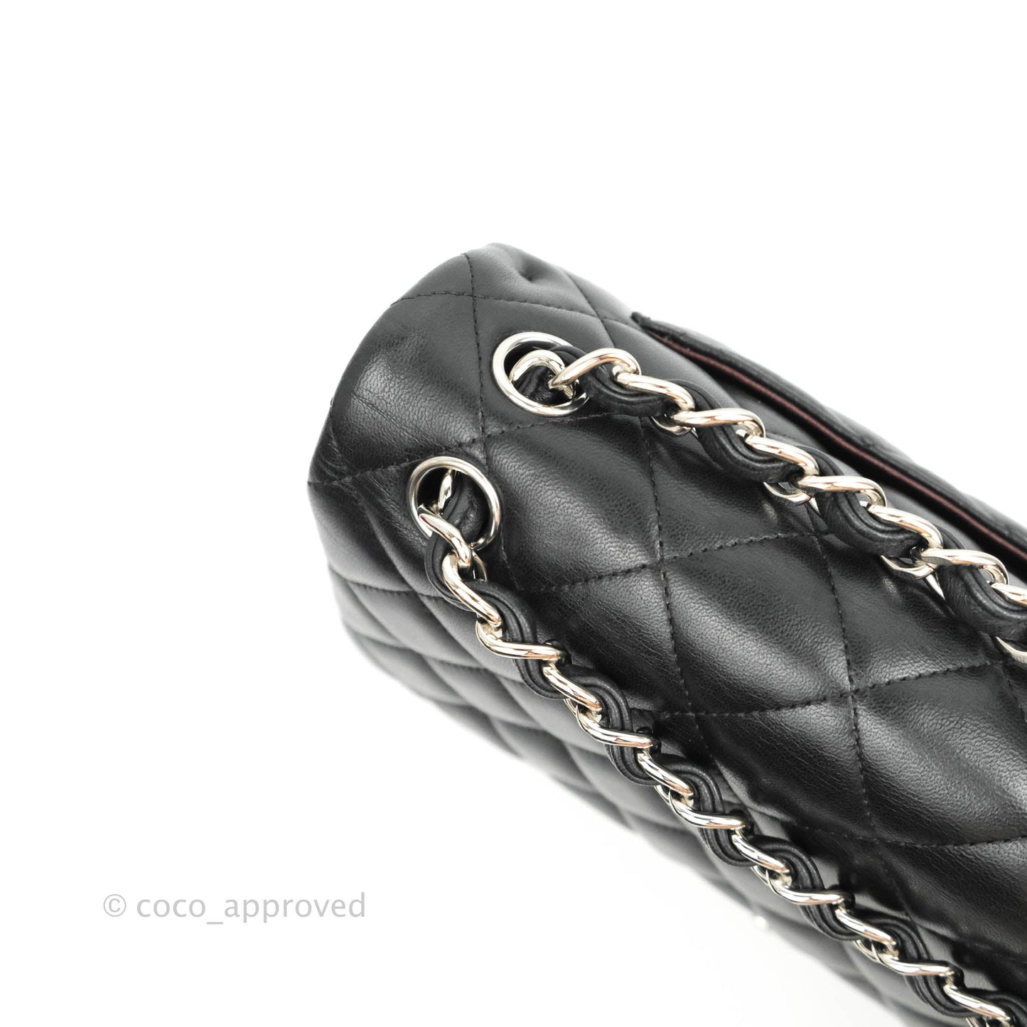 Chanel Jumbo Double Flap Black Lambskin Silver Hardware⁣⁣