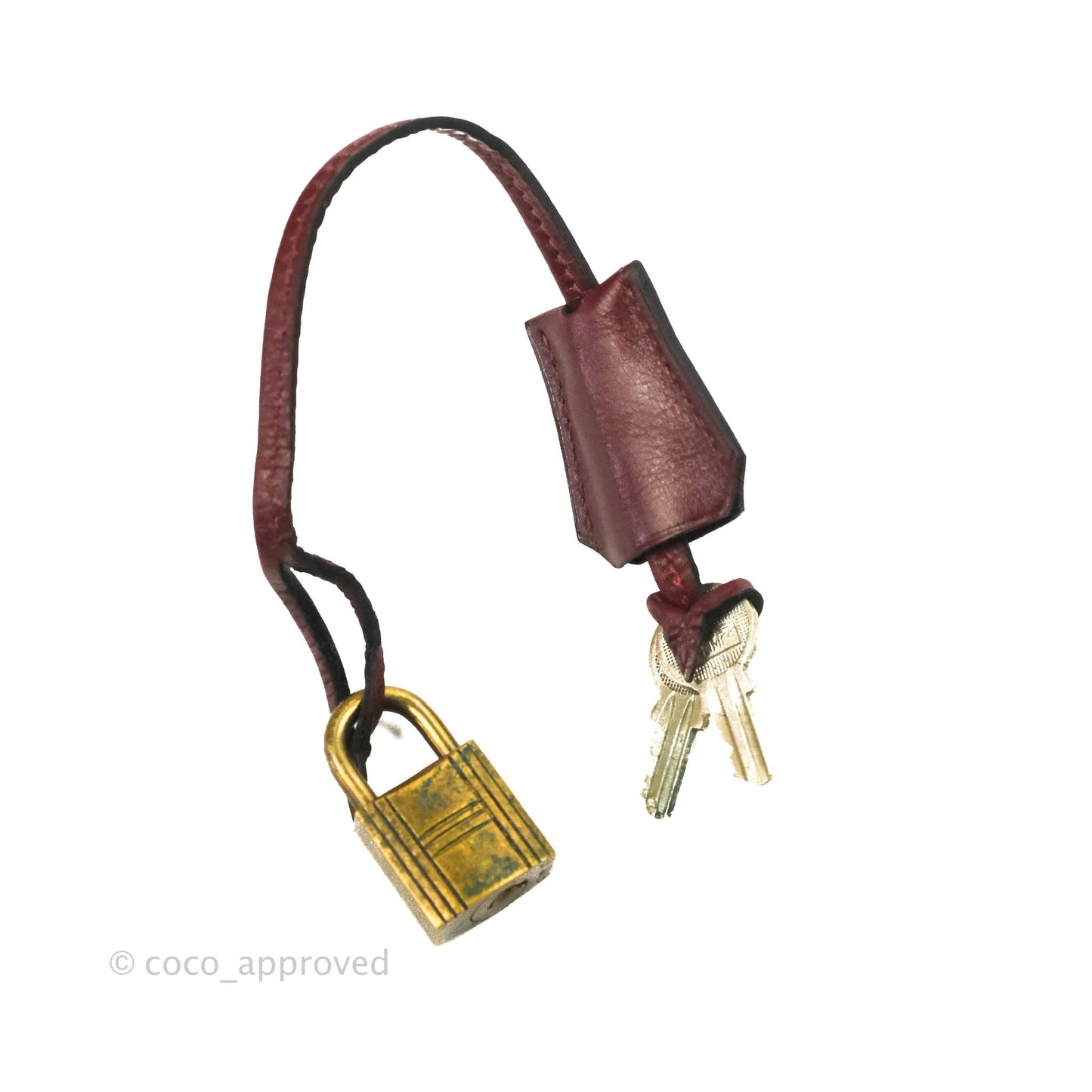 Hermès Vintage Kelly Retourne 32 Dark Red Gold Hardware