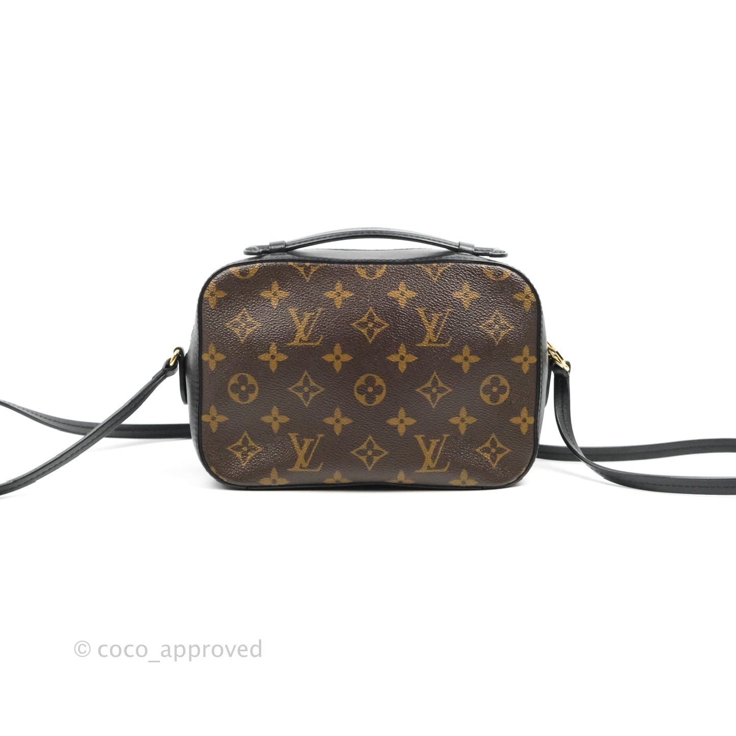 Louis Vuitton Saintonge Crossbody Bag Monogram Black
