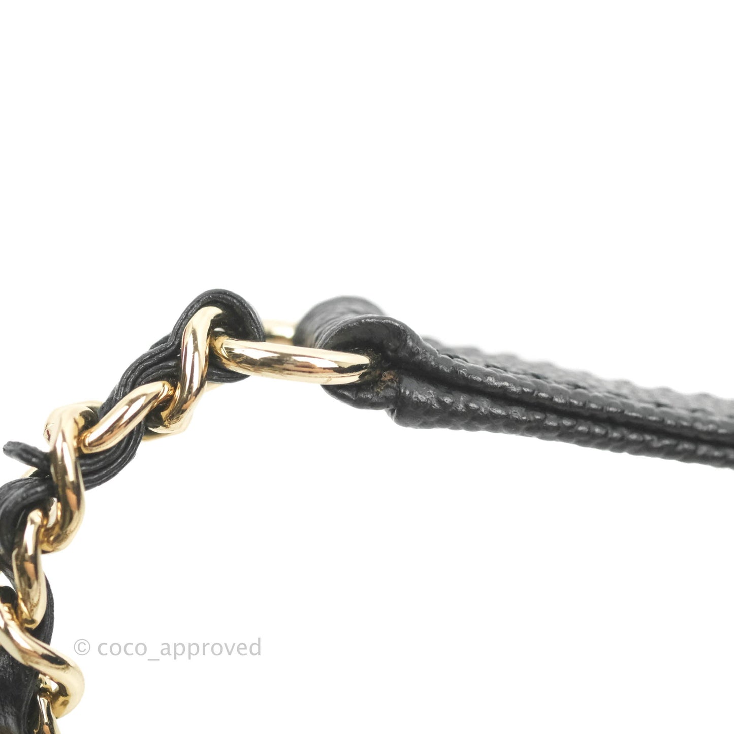 Chanel Quilted Small CC Filigree Vanity Case Black Caviar Gold Hardware