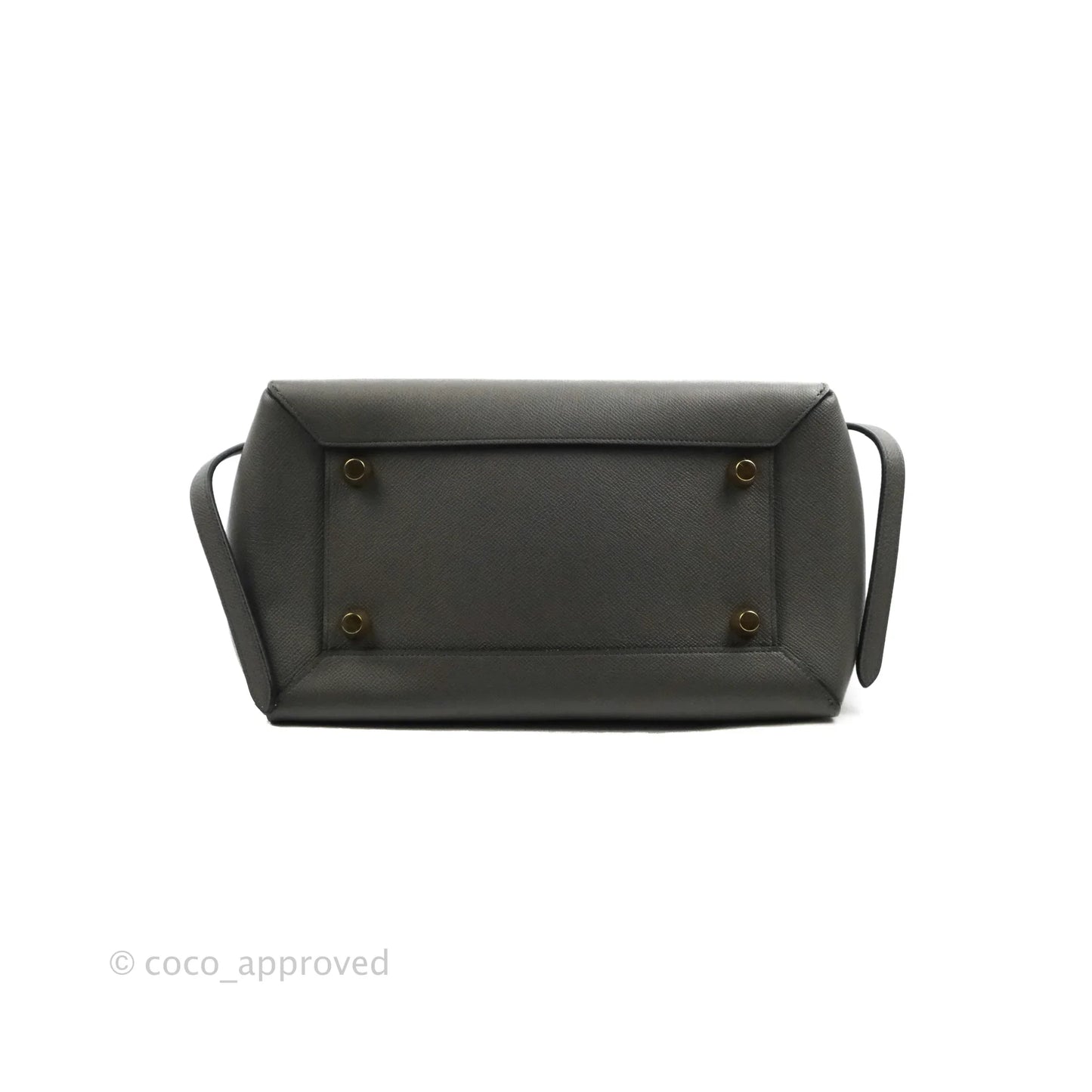 Celine Mini Belt Bag Grey Grained Calfskin Gold Hardware