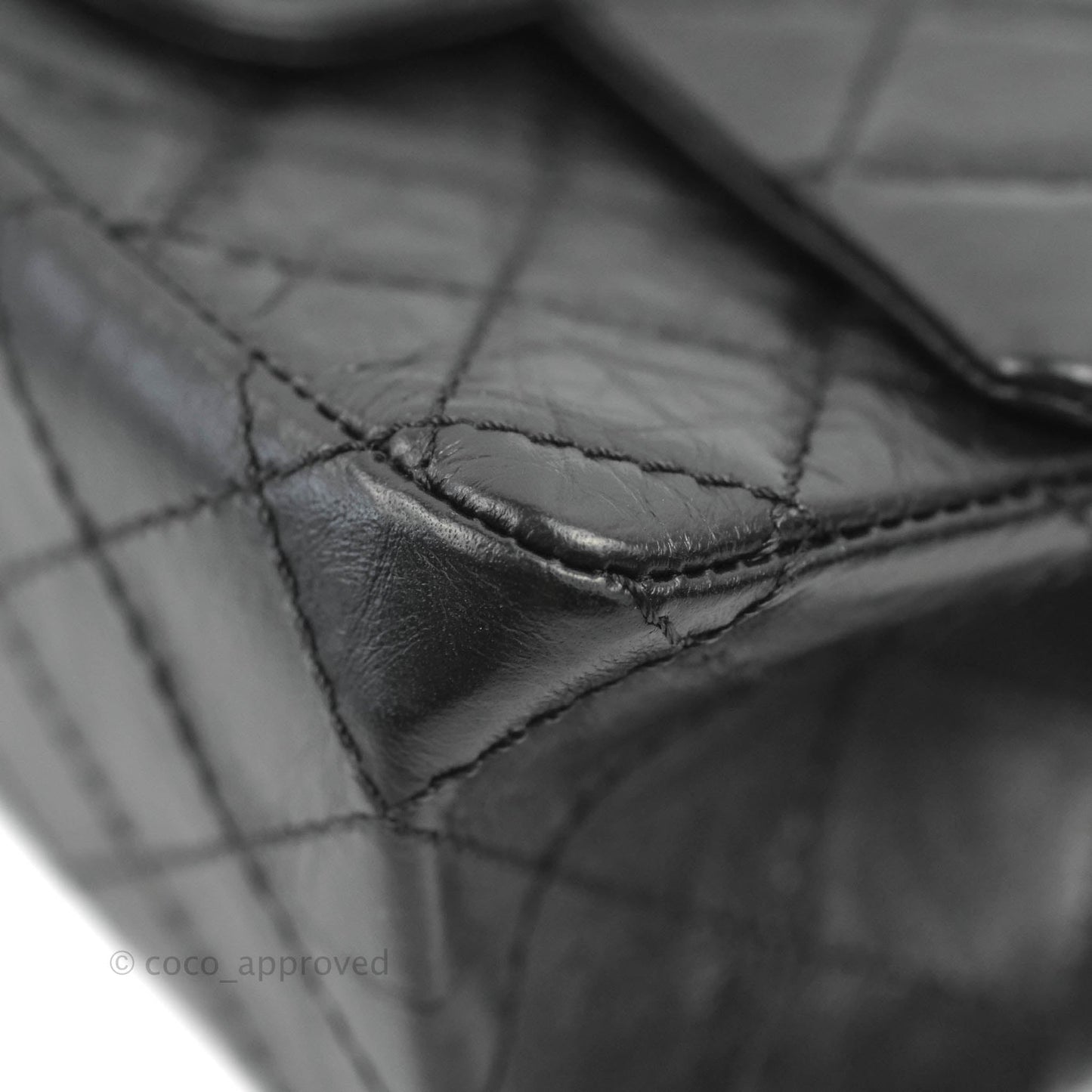 Chanel Mini Reissue 224 So Black Aged Calfskin Black Hardware