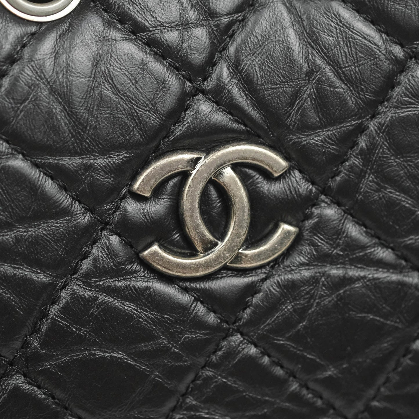 Chanel Small Gabrielle Backpack Black Aged Calfskin