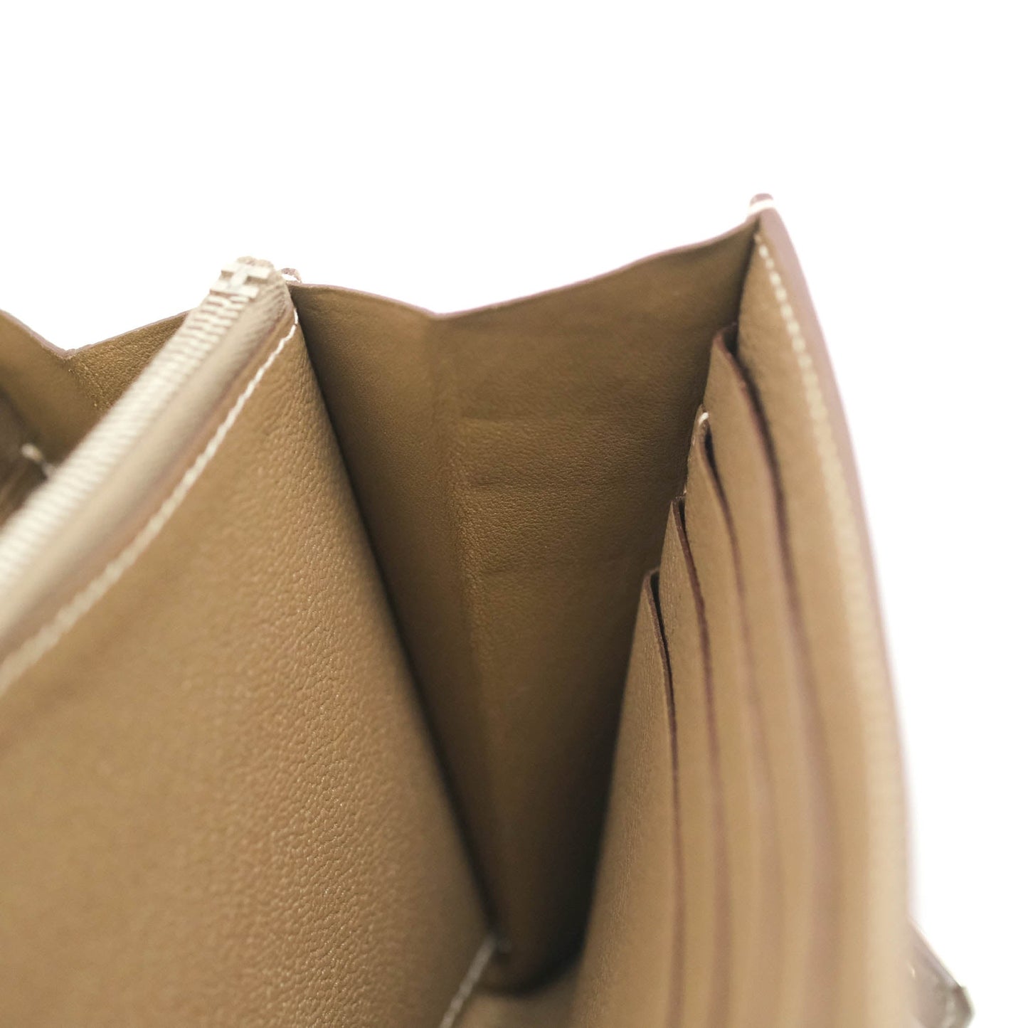 Hermès Kelly Wallet Etoupe Chevre Mysore Palladium Hardware