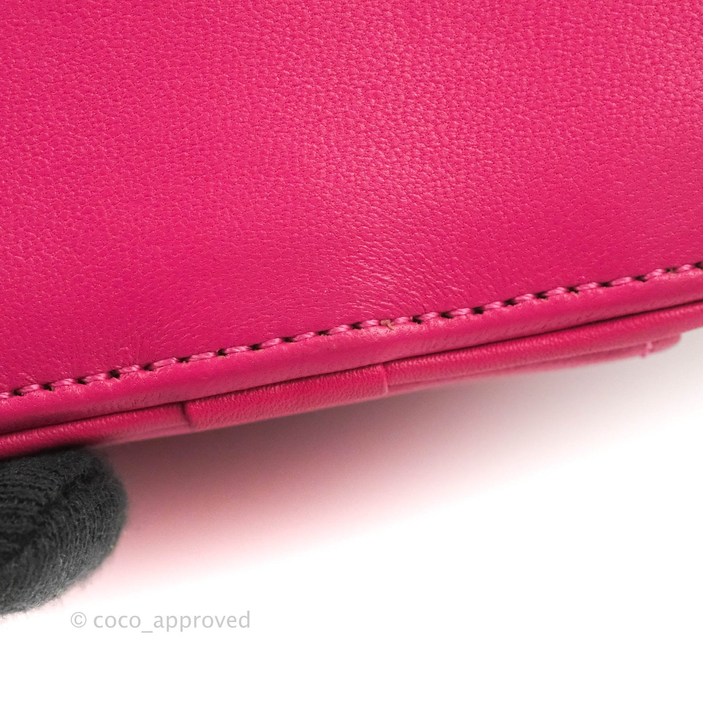 Chanel CC Mania Vanity Case Pink Lambskin Gold Hardware