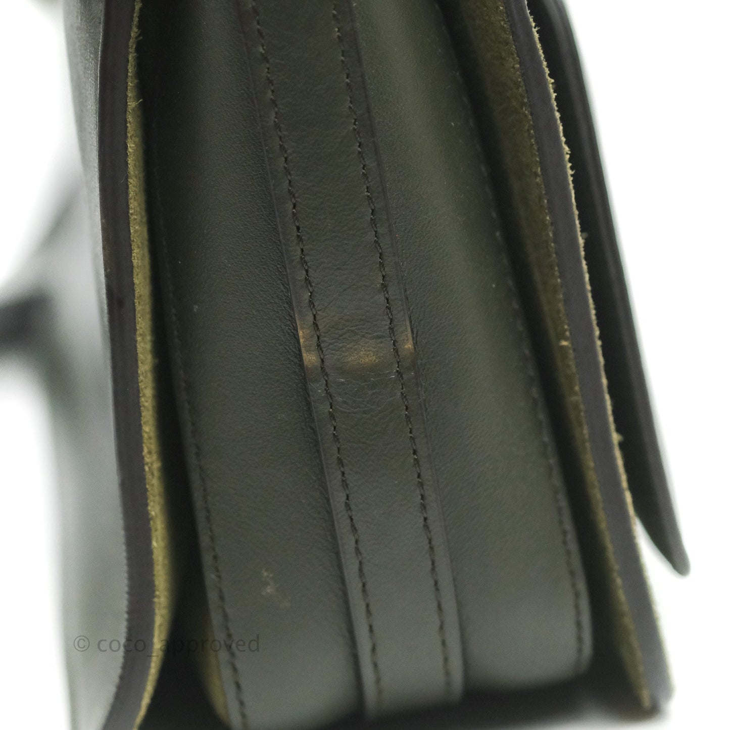 Chloe Small Roy Bag Army Green Calfskin Gold Hardware