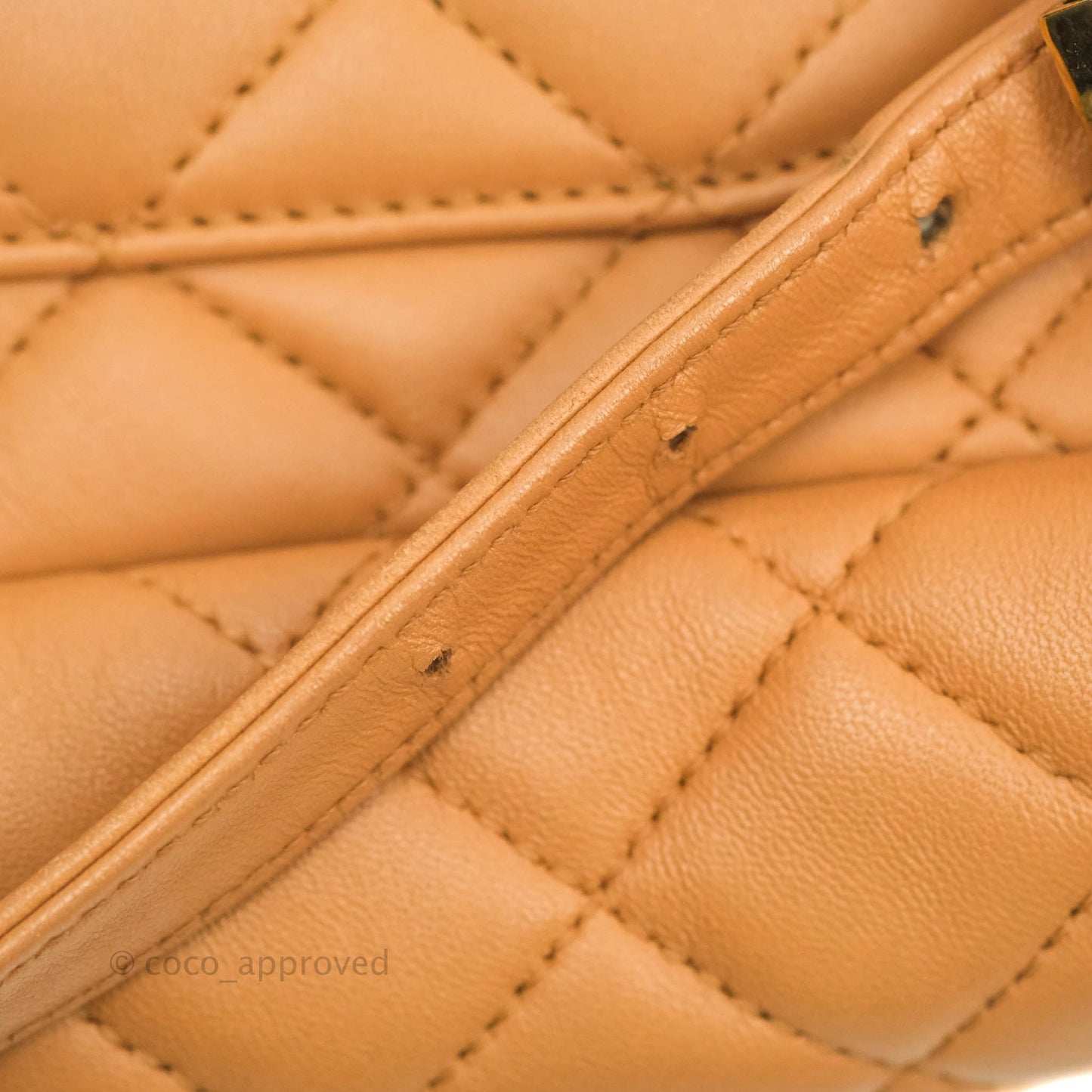 Chanel Quilted Small Urban Spirit Backpack Caramel Dark Beige Calfskin Gold Hardware