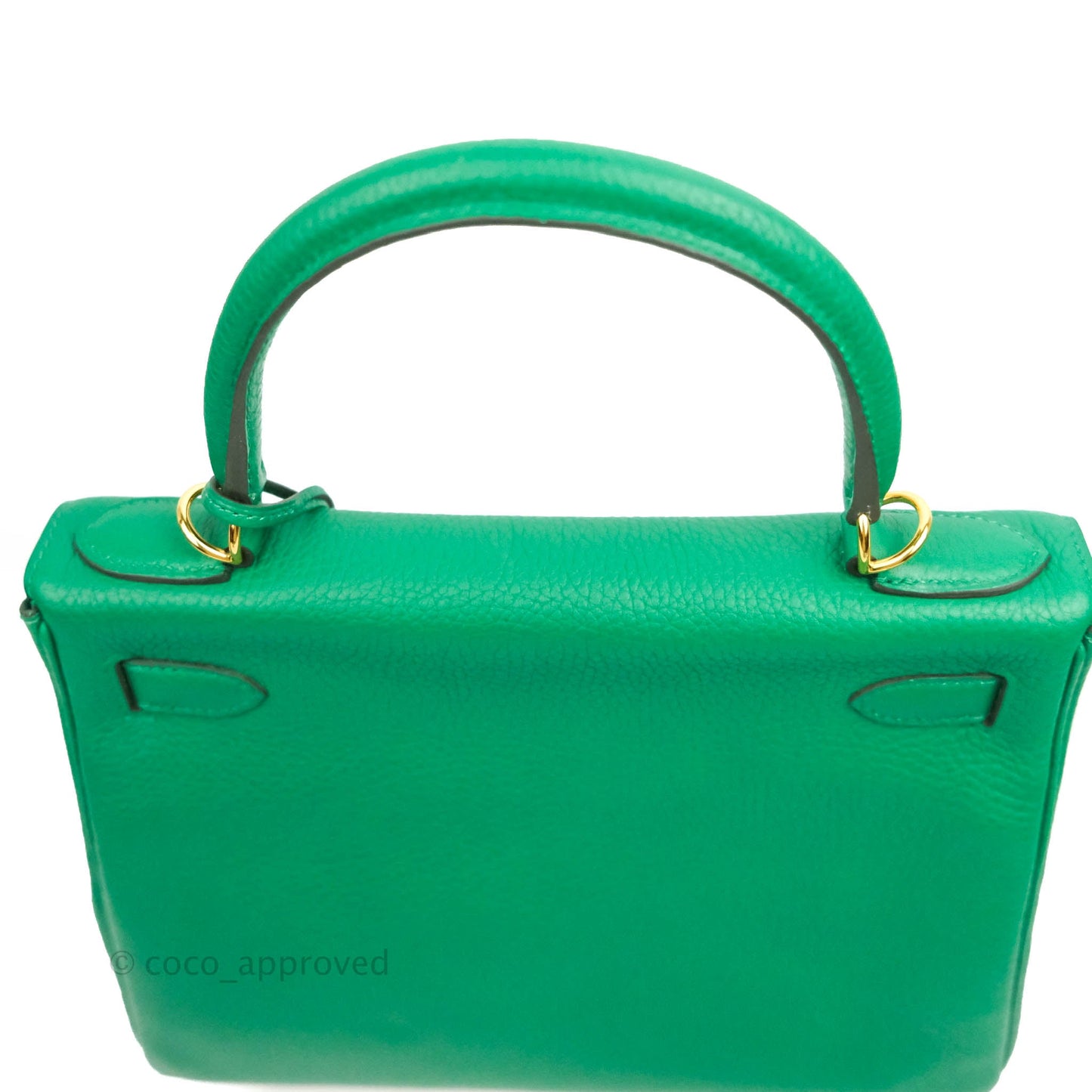 Hermès Retourne Taurillon Kelly 28 Vert Vertigo Clemence Gold Hardware