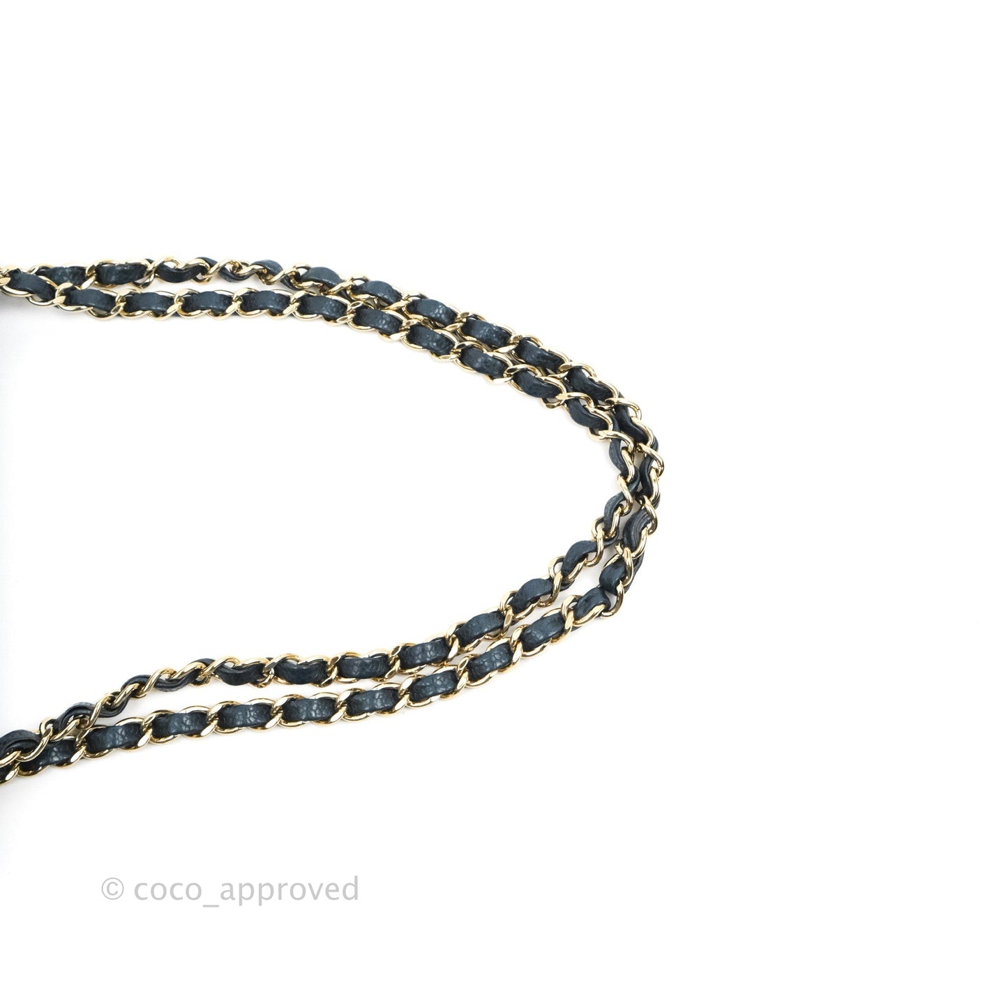Chanel Small Classic Flap Quilted Iridescent Navy Caviar Gold Hardware 18S
