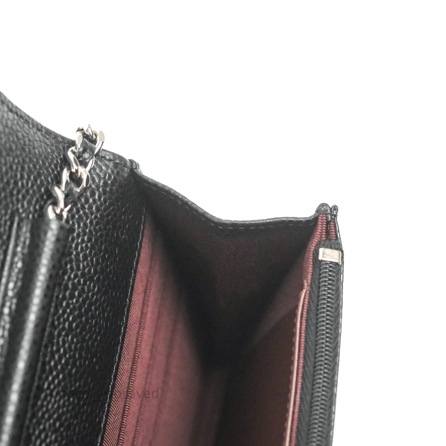 Chanel Quilted Classic WOC Black Caviar Silver Hardware