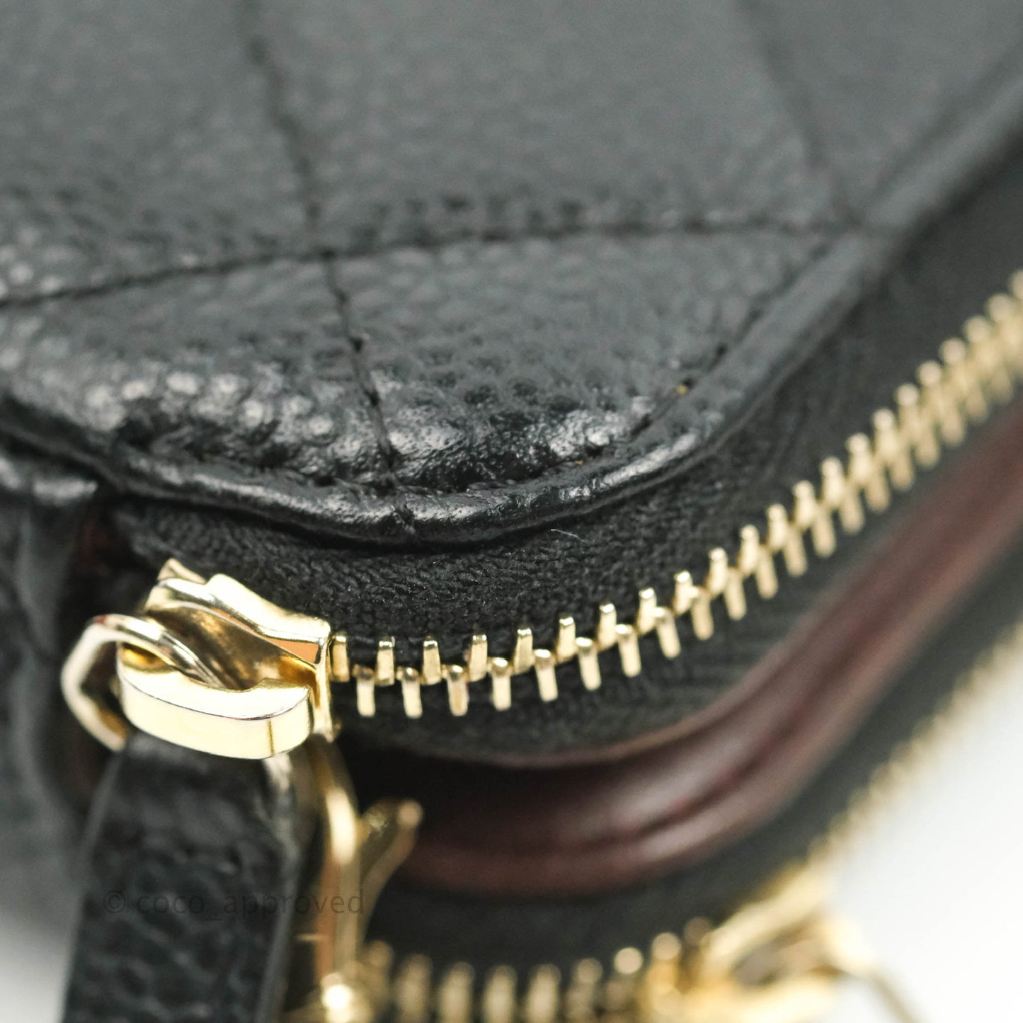 Chanel Quilted Clutch With Chain Black Caviar Gold Hardware