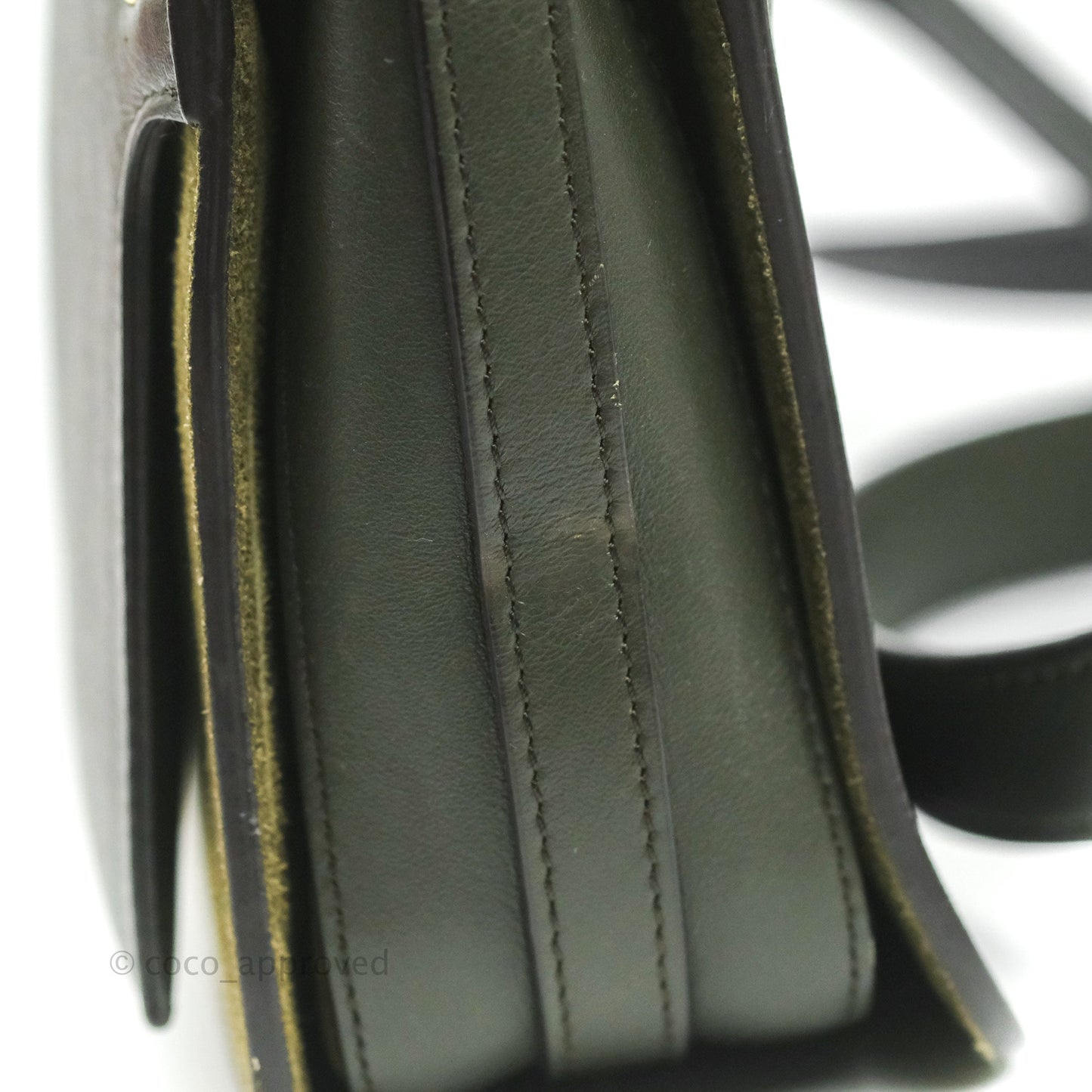 Chloe Small Roy Bag Army Green Calfskin Gold Hardware