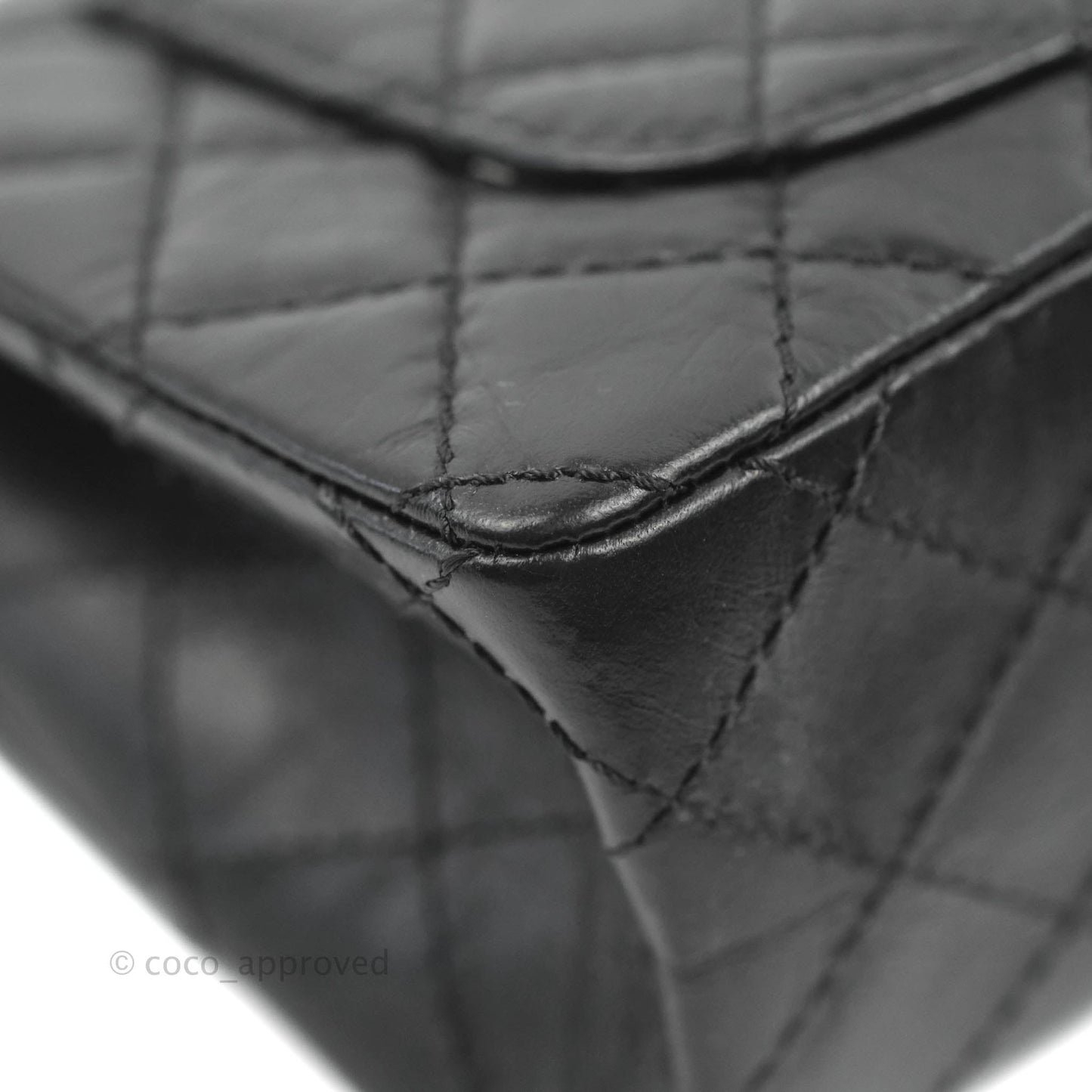 Chanel Mini Reissue 224 So Black Aged Calfskin Black Hardware