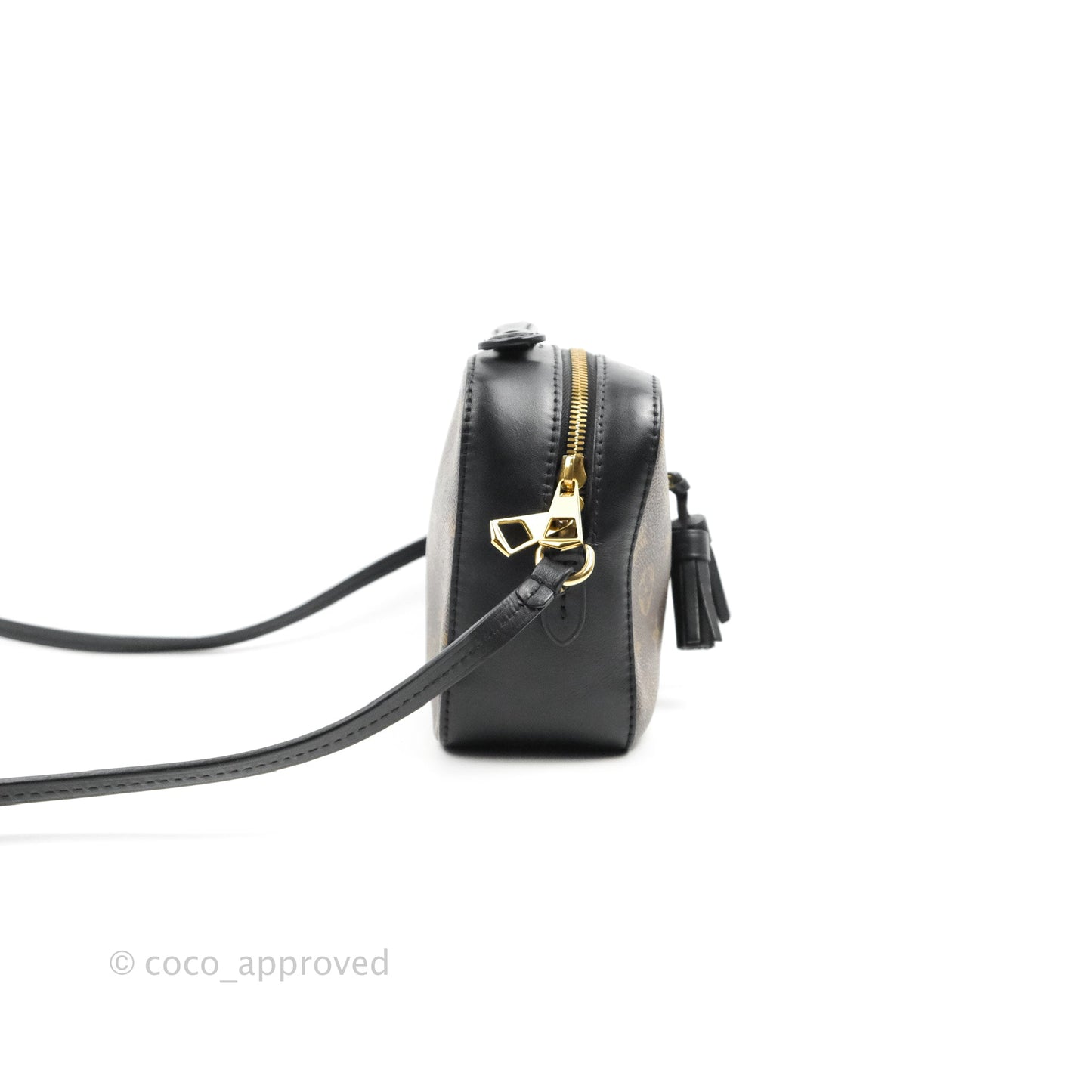 Louis Vuitton Saintonge Crossbody Bag Monogram Black