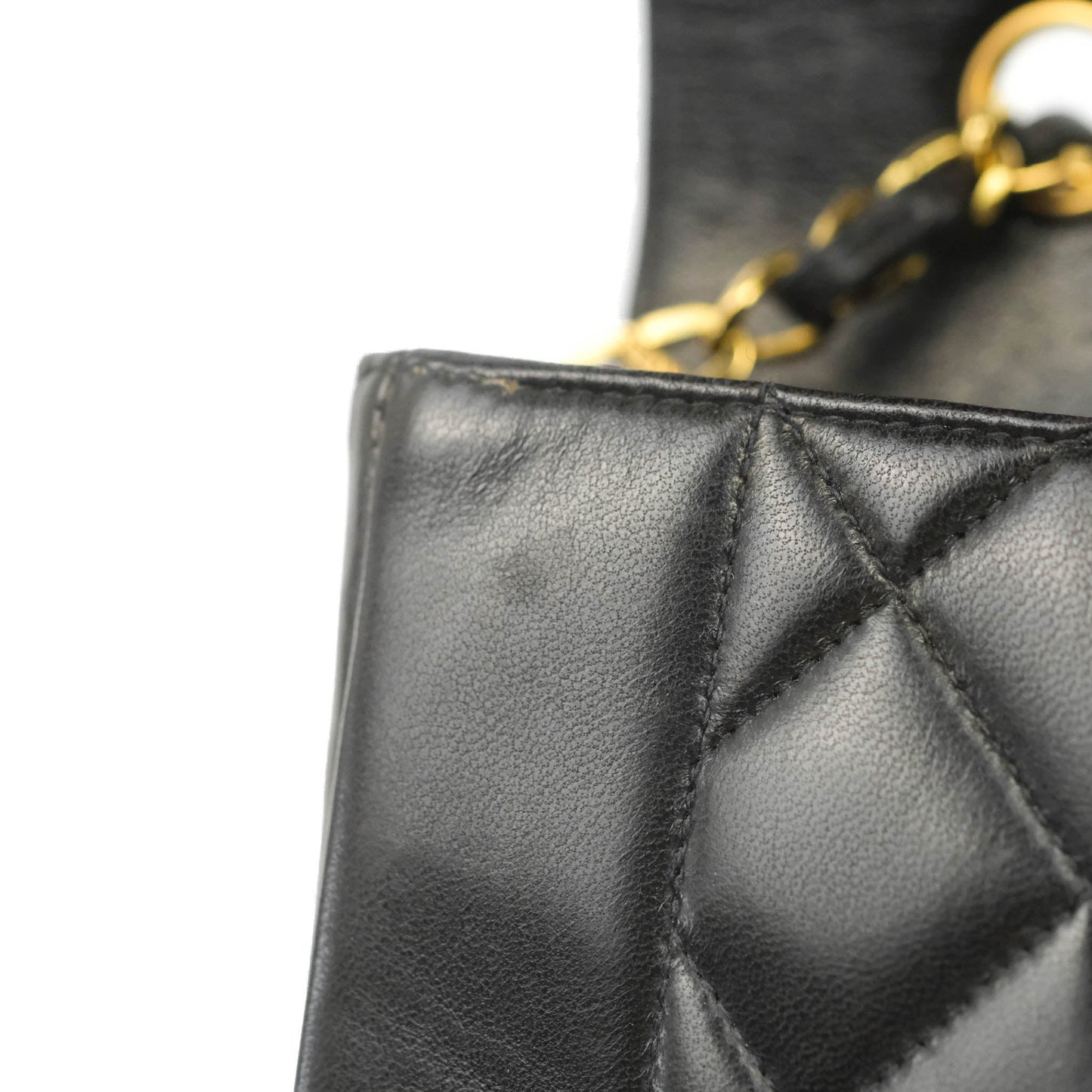 Chanel Vintage Quilted Medium Classic Diana Flap Bag Black Lambskin 24K Gold Hardware