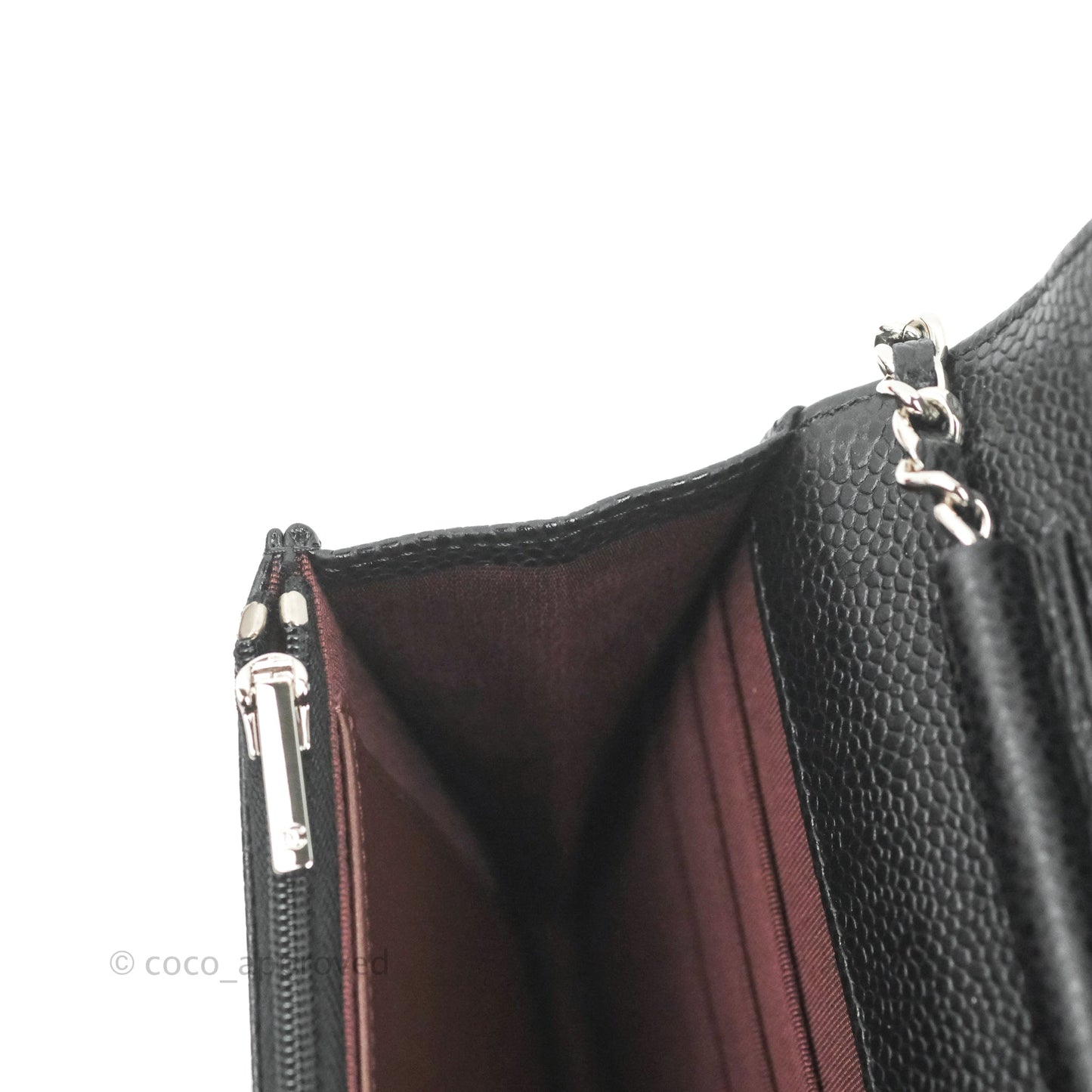 Chanel Quilted Classic WOC Black Caviar Silver Hardware