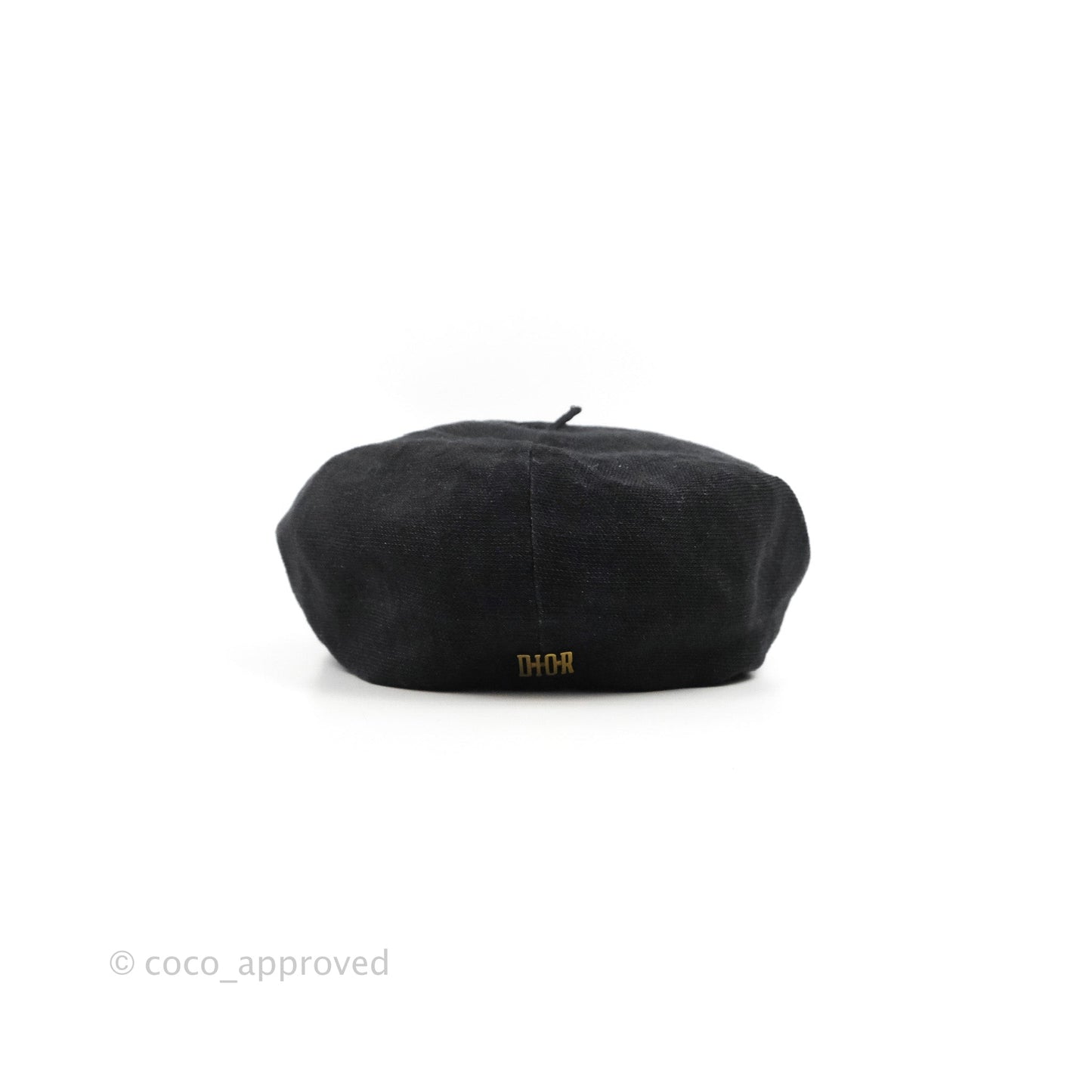 Christian Dior Beret Linen Black