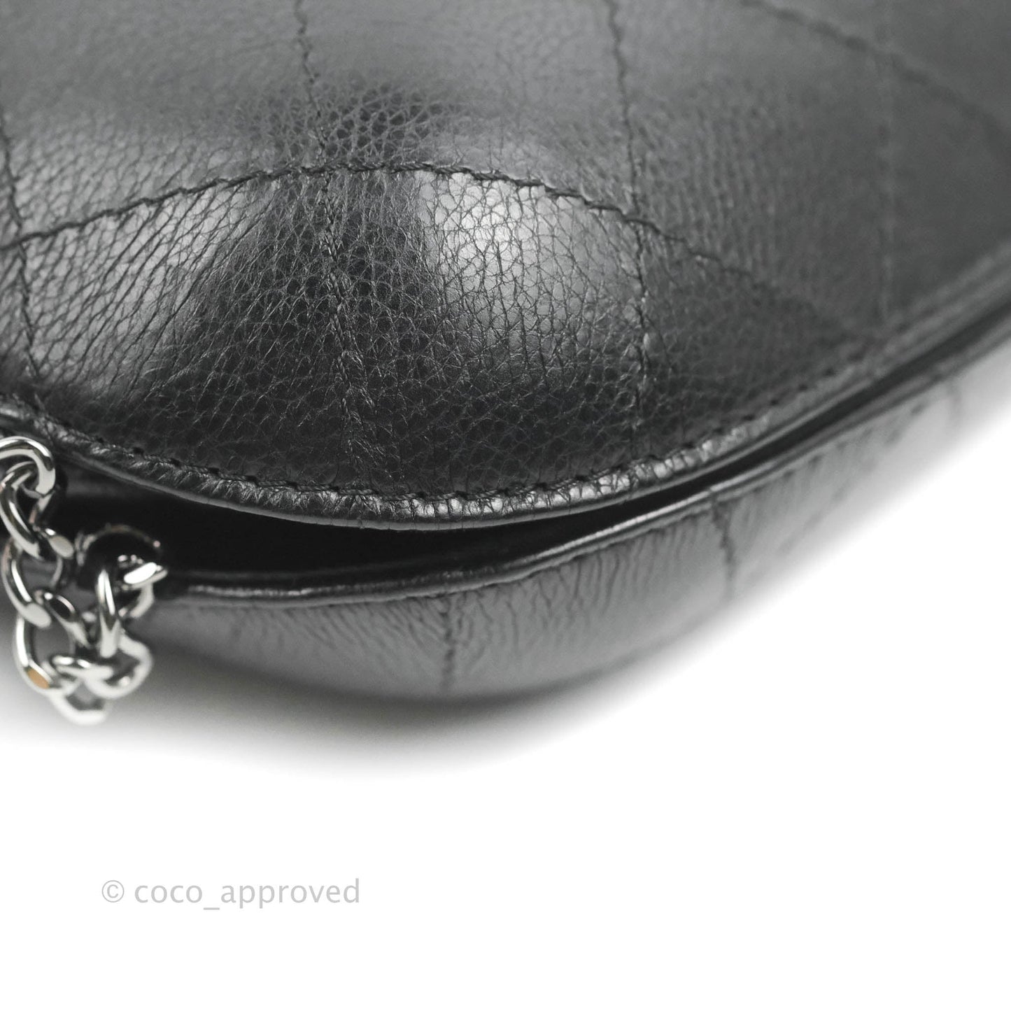 Chanel Small Gabrielle Drawstring Bag Black Calfskin